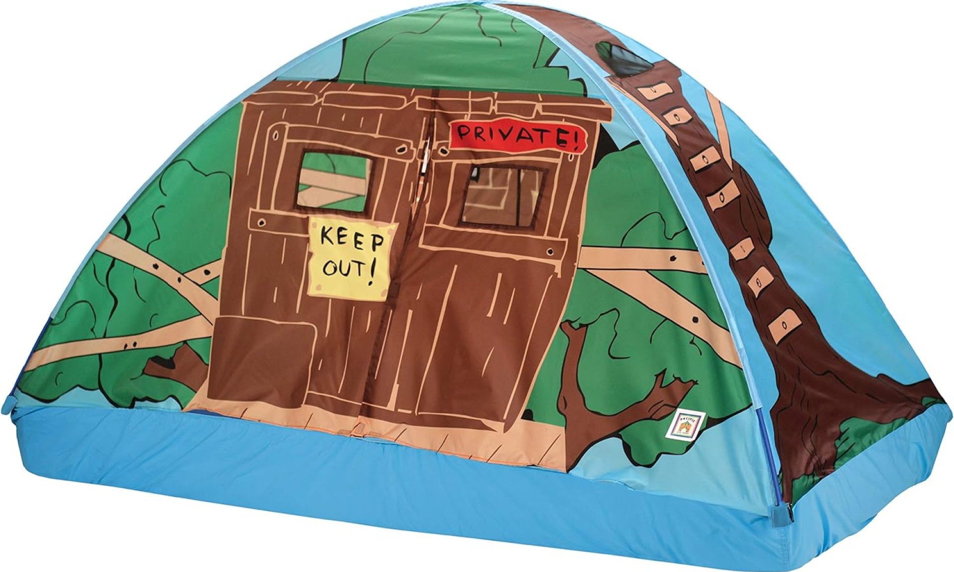Pacific Play Tents 19791 Kids Tree House Bed Tent Playhouse – Fits Full Size Mattress , Green Pacific Play Tents 19791 Kids Tree House Bed Tent Playhouse – Fits Full Size Mattress , Green