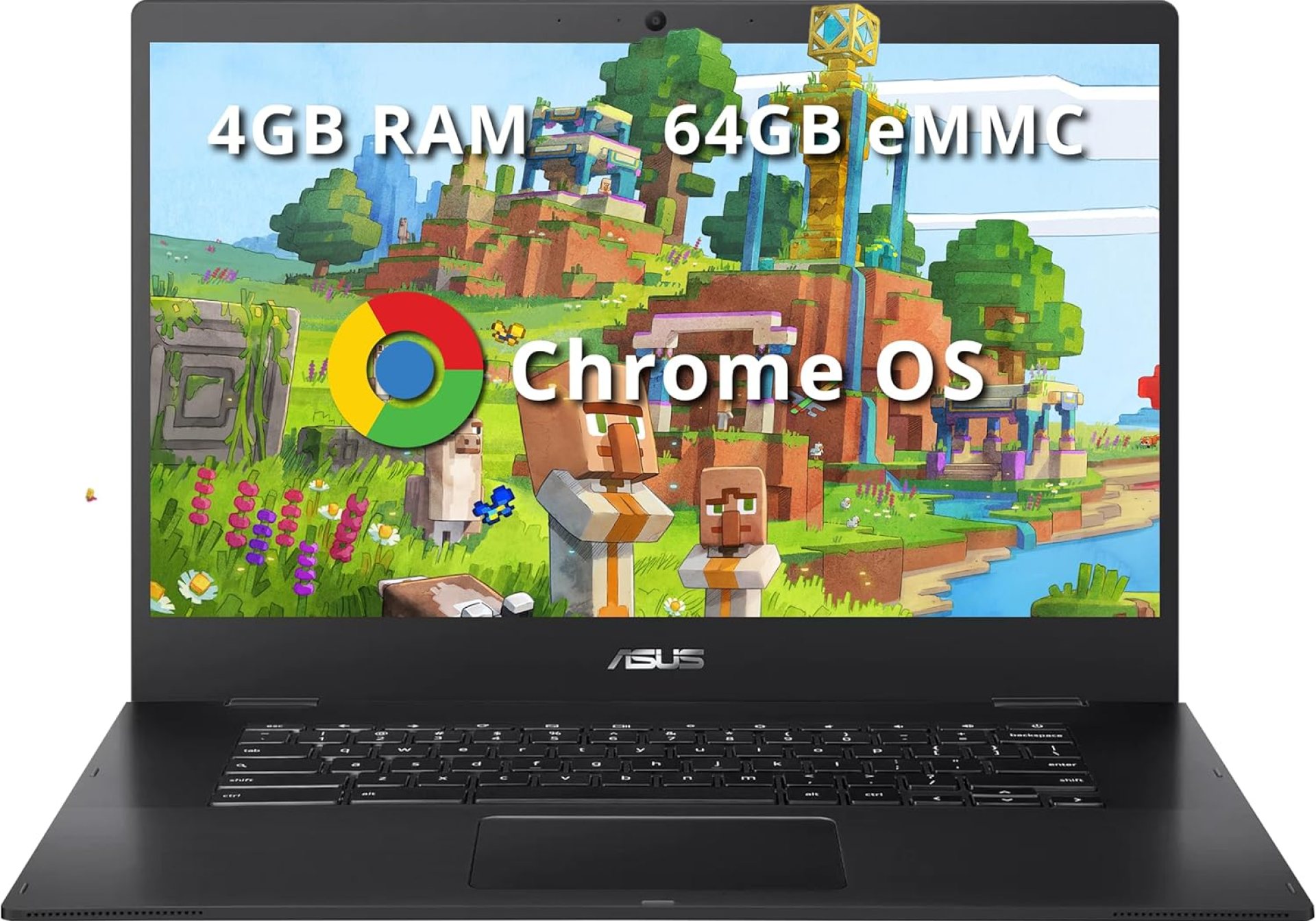 ASUS Chromebook CX1 15.6″ FHD Laptop, Intel Celeron N3350 Processor, 4GB RAM, 64GB eMMC Flash Memory, Intel HD Graphics, 720P Webcam, Stereo Speakers, Chrome OS, Black (Renewed) ASUS Chromebook CX1 15.6″ FHD Laptop, Intel Celeron N3350 Processor, 4GB RAM, 64GB eMMC Flash Memory, Intel HD Graphics, 720P Webcam, Stereo Speakers, Chrome OS, Black (Renewed)