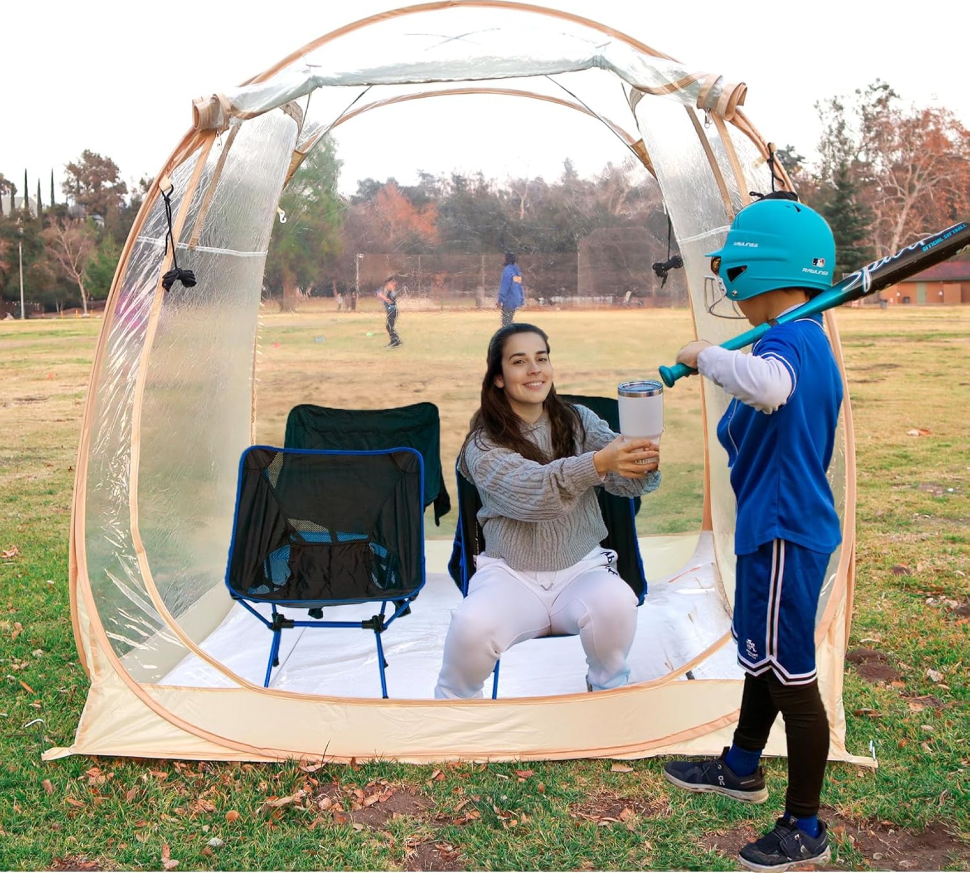 All Weather Proof Pod,Outdoor Weather Tent Sports Pod,540°View Bubble,Pop Up Screen House with Carry Bag,Screen Room for Sport Event,Camping,Fishing,Cheering All Weather Proof Pod,Outdoor Weather Tent Sports Pod,540°View Bubble,Pop Up Screen House with Carry Bag,Screen Room for Sport Event,Camping,Fishing,Cheering