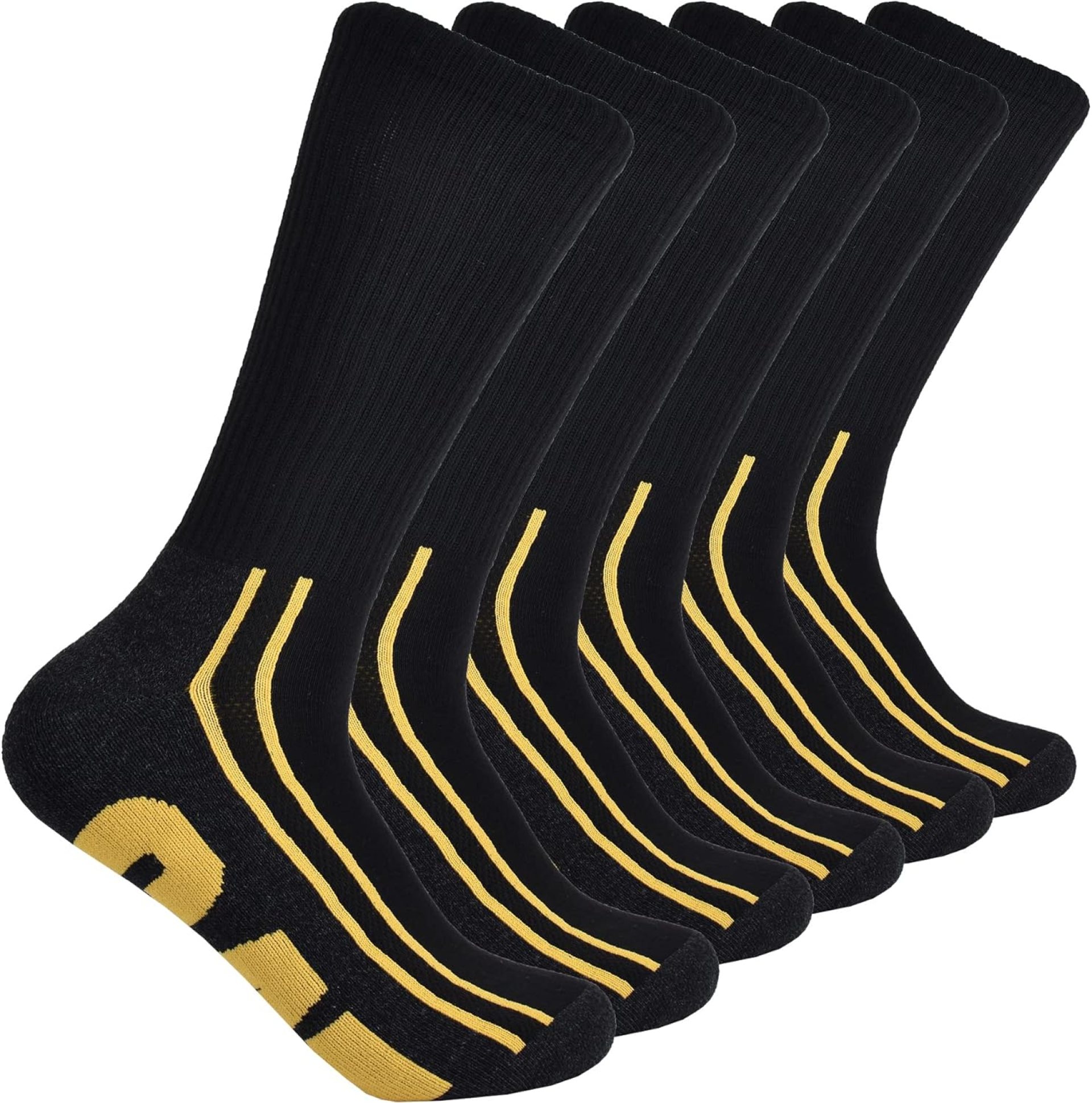 Caterpillar Men’s 6-Pack Half Cushioned Crew Socks Caterpillar Men’s 6-Pack Half Cushioned Crew Socks