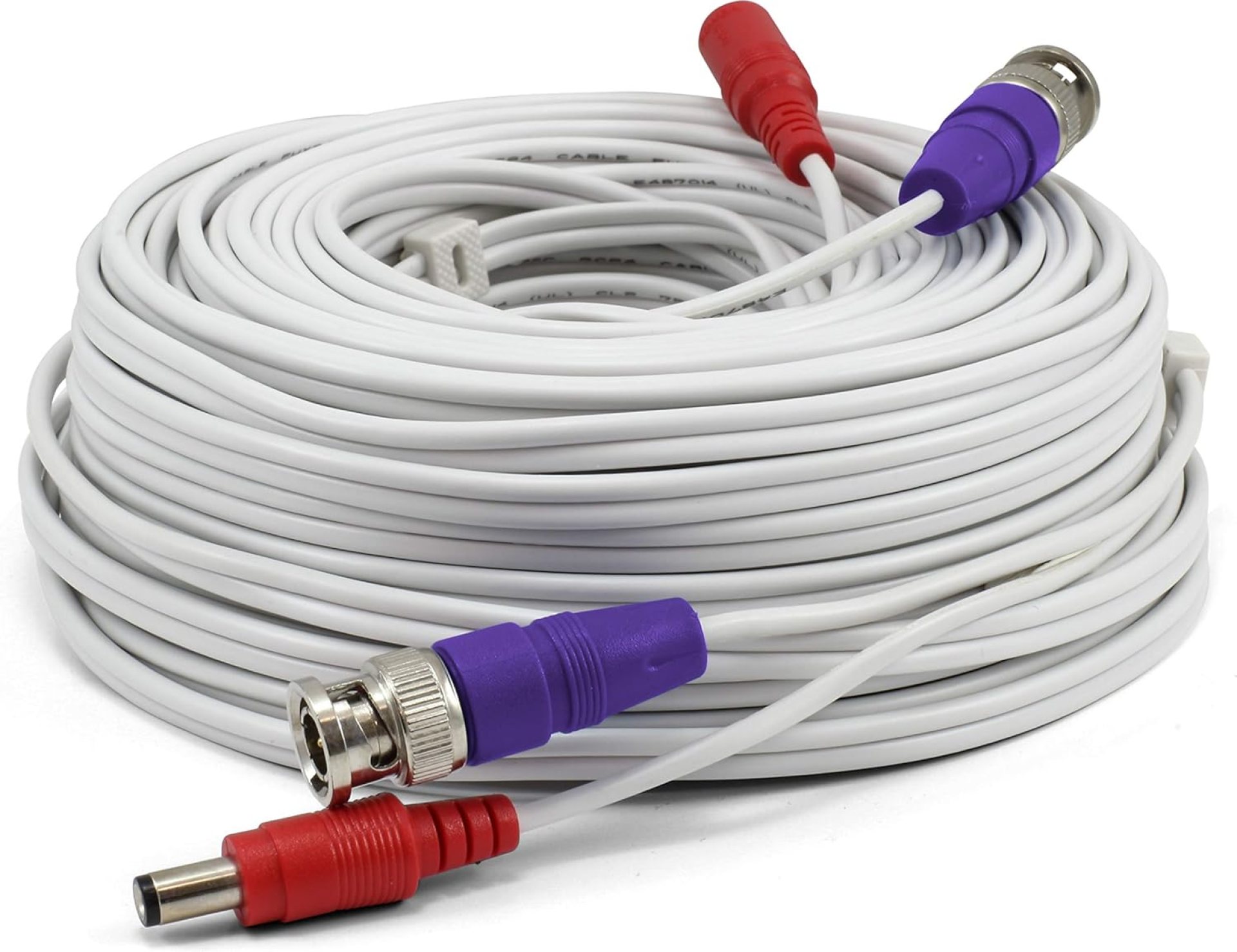Swann BNC Coaxial Cable for Security Camera CCTV System, Audio Video Extension Power Cables, UL Certified and Fire Resistant, 100ft (100 Ft / 30 M) (SWPRO-30ULCBL) Swann BNC Coaxial Cable for Security Camera CCTV System, Audio Video Extension Power Cables, UL Certified and Fire Resistant, 100ft (100 Ft / 30 M) (SWPRO-30ULCBL)