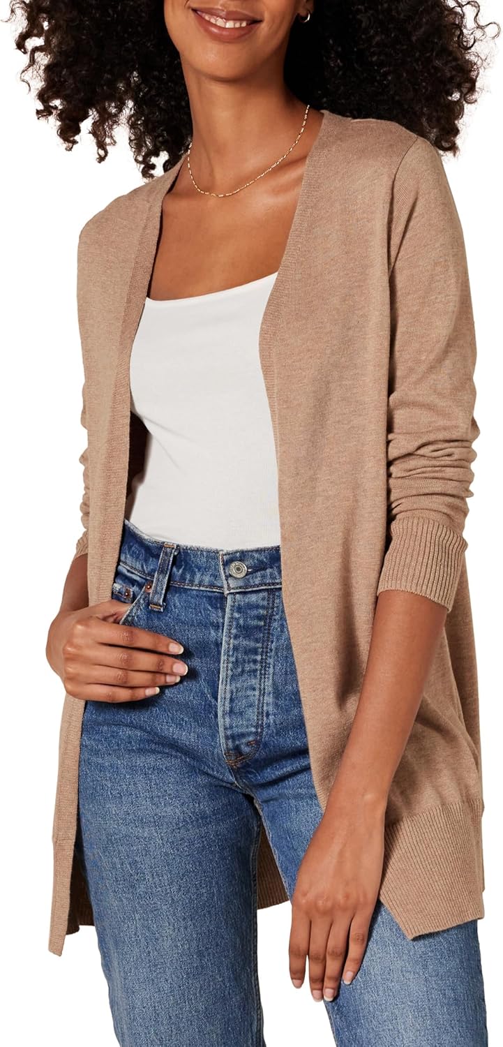 Amazon Essentials Women’s Lightweight Open-Front Cardigan Sweater (Available in Plus Size) Amazon Essentials Women’s Lightweight Open-Front Cardigan Sweater (Available in Plus Size)