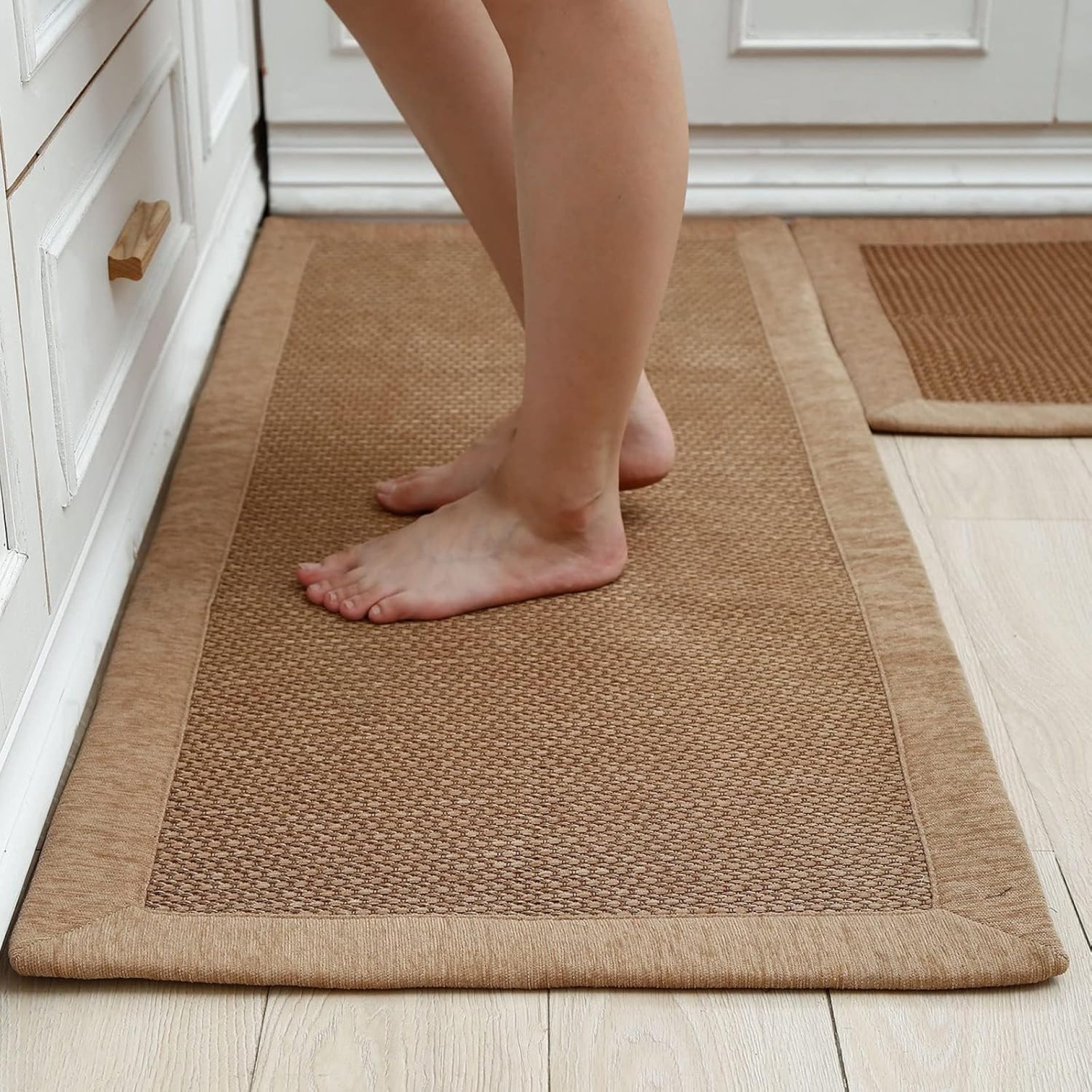 LUFEIJIASHI Kitchen Rugs and Mats Non Skid Washable Set of 2 PCS Absorbent Kitchen Runner Rugs Farmhouse Kitchen Floor Mats for in Front of Sink 19.5″x31.5″+19.5″x47″ LUFEIJIASHI Kitchen Rugs and Mats Non Skid Washable Set of 2 PCS Absorbent Kitchen Runner Rugs Farmhouse Kitchen Floor Mats for in Front of Sink 19.5″x31.5″+19.5″x47″