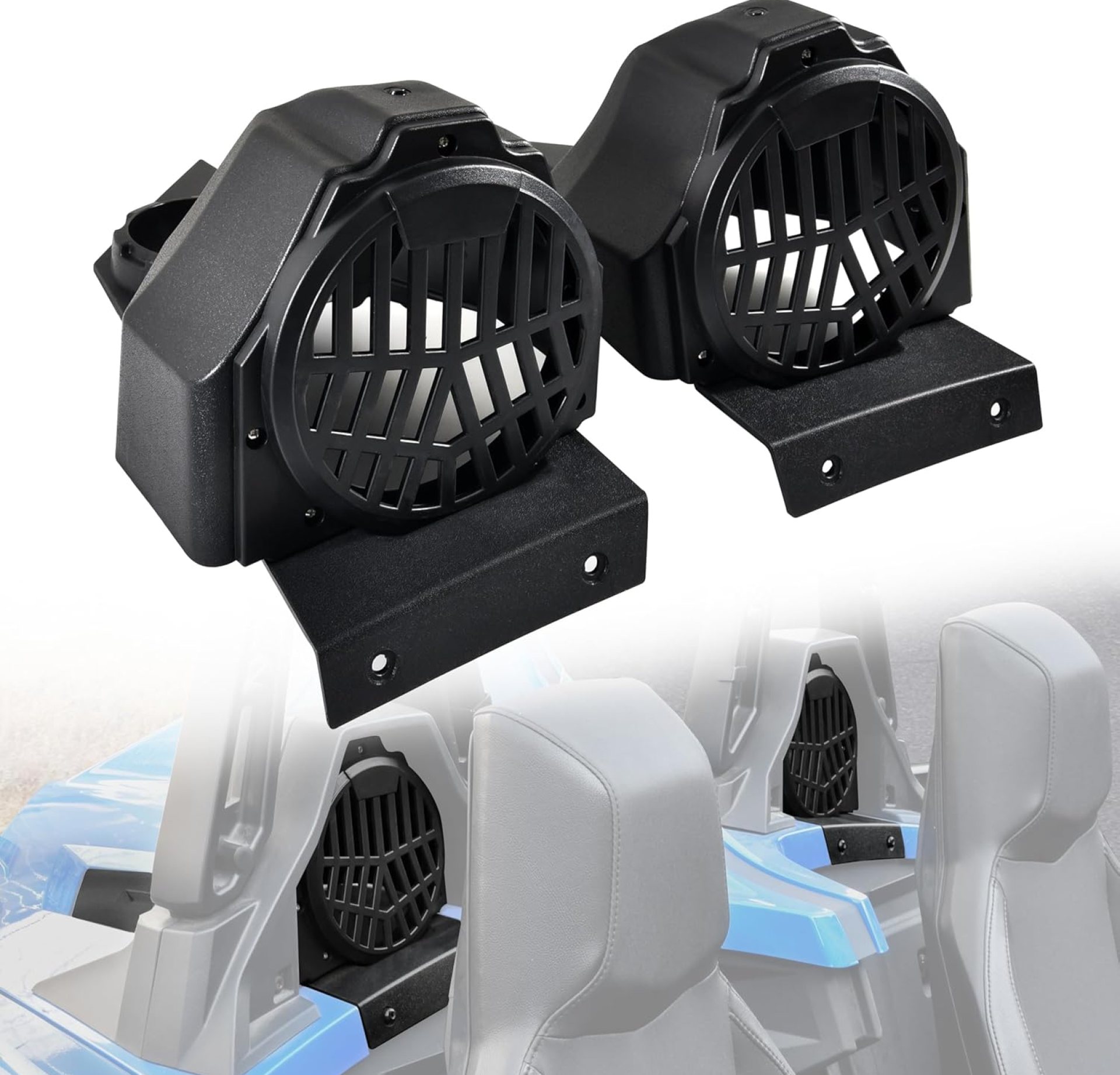 Rear 6.5″ Speaker Pods for Polaris Slingshot 15-25, Rear Behind Seat 6.5in Speaker Enclosures Panels for Polaris Slingshot S SL SLR R LE 2015-2025 Accessories(2PCS) Rear 6.5″ Speaker Pods for Polaris Slingshot 15-25, Rear Behind Seat 6.5in Speaker Enclosures Panels for Polaris Slingshot S SL SLR R LE 2015-2025 Accessories(2PCS)