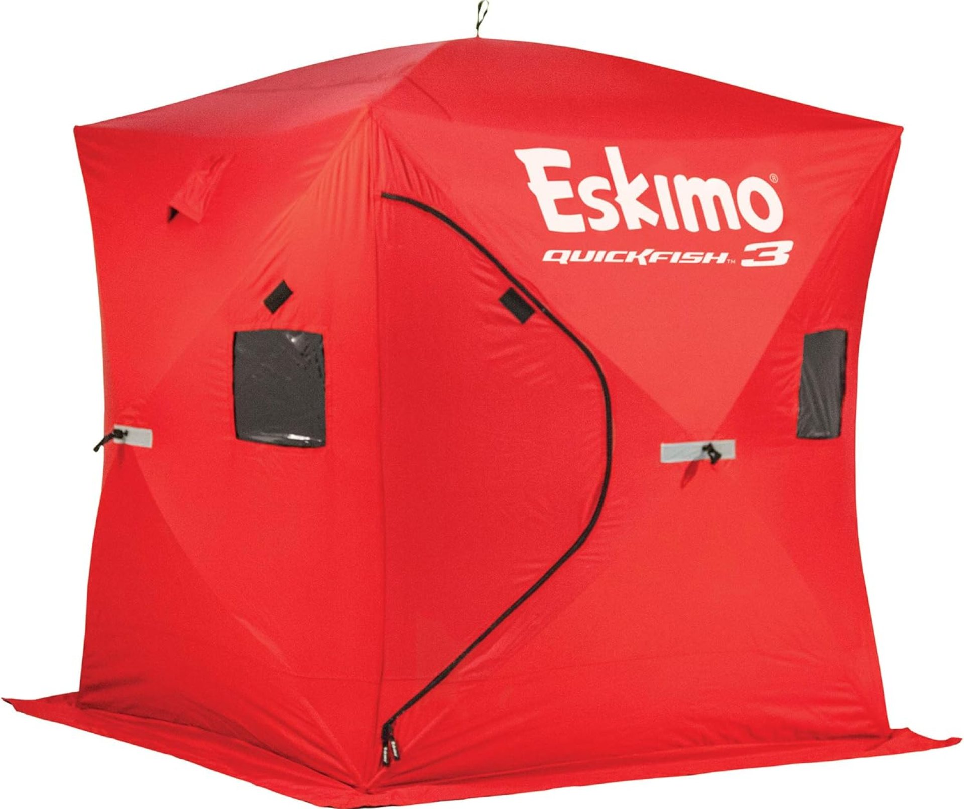Eskimo 69143 Quickfish 3 Pop-Up Portable Hub-Style Ice Fishing Shelter, 34 Square Feet of Fishable Area, 3 Person Shelter Eskimo 69143 Quickfish 3 Pop-Up Portable Hub-Style Ice Fishing Shelter, 34 Square Feet of Fishable Area, 3 Person Shelter