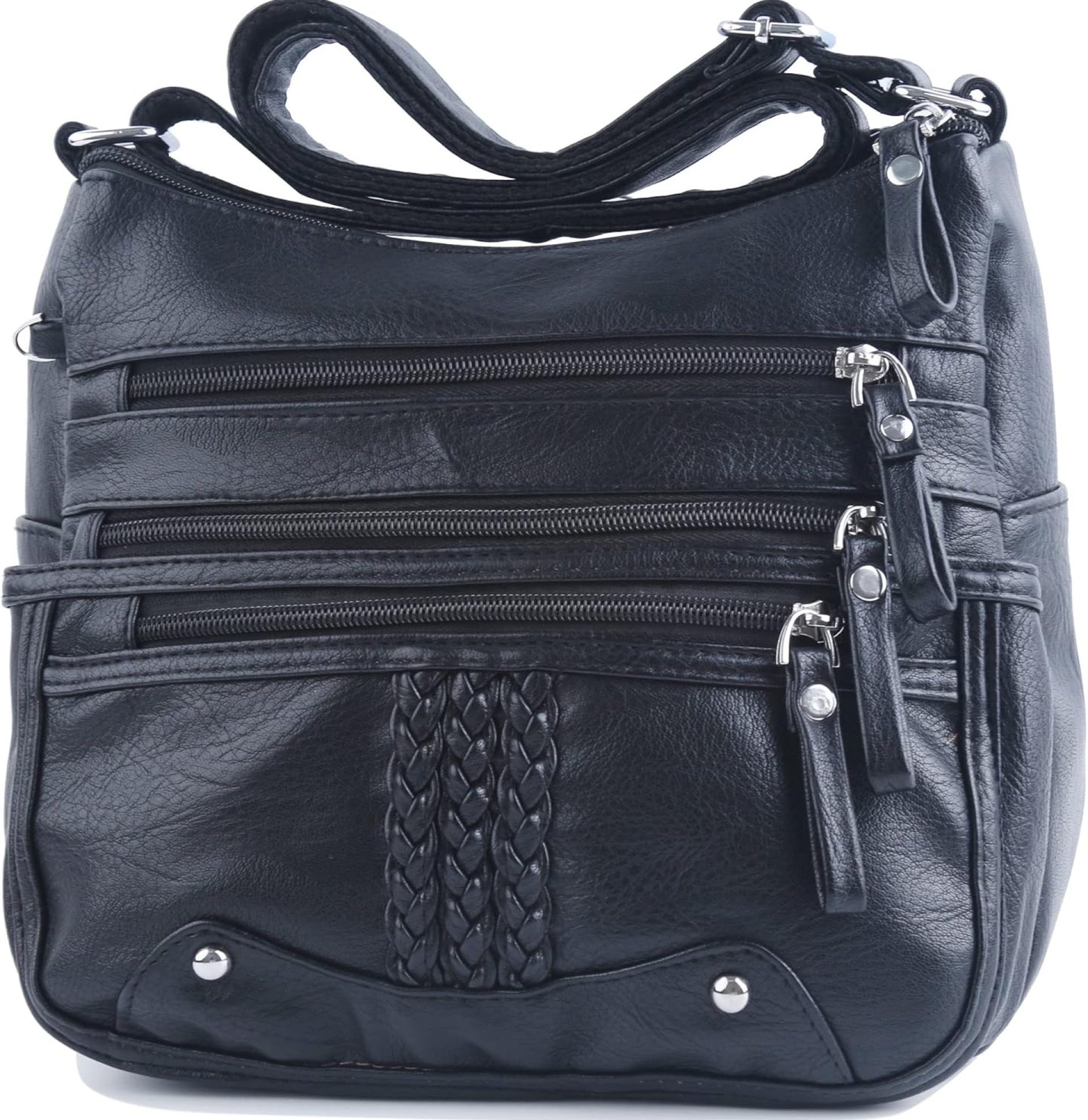 ELDA 10 Pockets Crossbody Purse for Women Medium Pocketbooks Ladies Soft PU Leather Shoulder Bag Ladies Top Handle Satchel ELDA 10 Pockets Crossbody Purse for Women Medium Pocketbooks Ladies Soft PU Leather Shoulder Bag Ladies Top Handle Satchel
