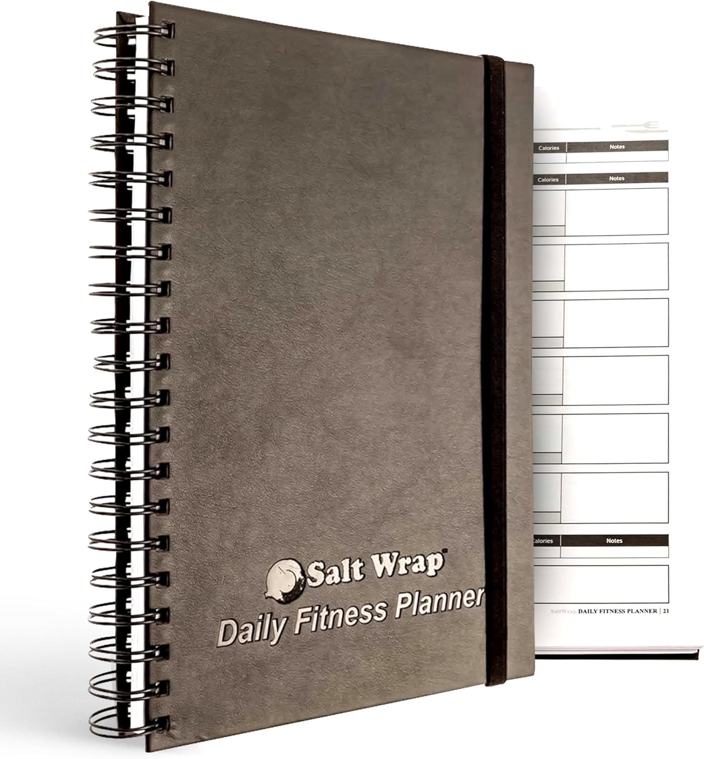 SaltWrap Daily Fitness Planner – Gym Workout Training Log, Weightlifting Exercise Journal, and Food/Diet Tracker – Daily and Weekly Pages, Goal Tracking, Spiral-Bound, 7 x 10 inches SaltWrap Daily Fitness Planner – Gym Workout Training Log, Weightlifting Exercise Journal, and Food/Diet Tracker – Daily and Weekly Pages, Goal Tracking, Spiral-Bound, 7 x 10 inches