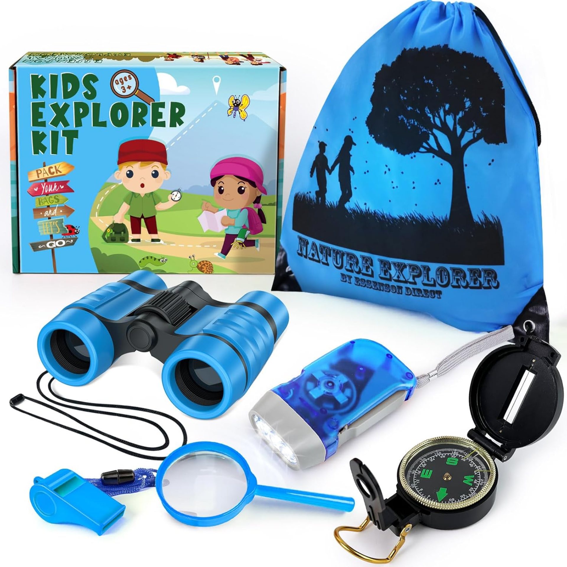 ESSENSON Kids Explorer Kit – Adventure Kit for Kids, Outdoor Explorer Kit with Binoculars, Summer Outdoor Toys for Kids Ages 4-8 ESSENSON Kids Explorer Kit – Adventure Kit for Kids, Outdoor Explorer Kit with Binoculars, Summer Outdoor Toys for Kids Ages 4-8