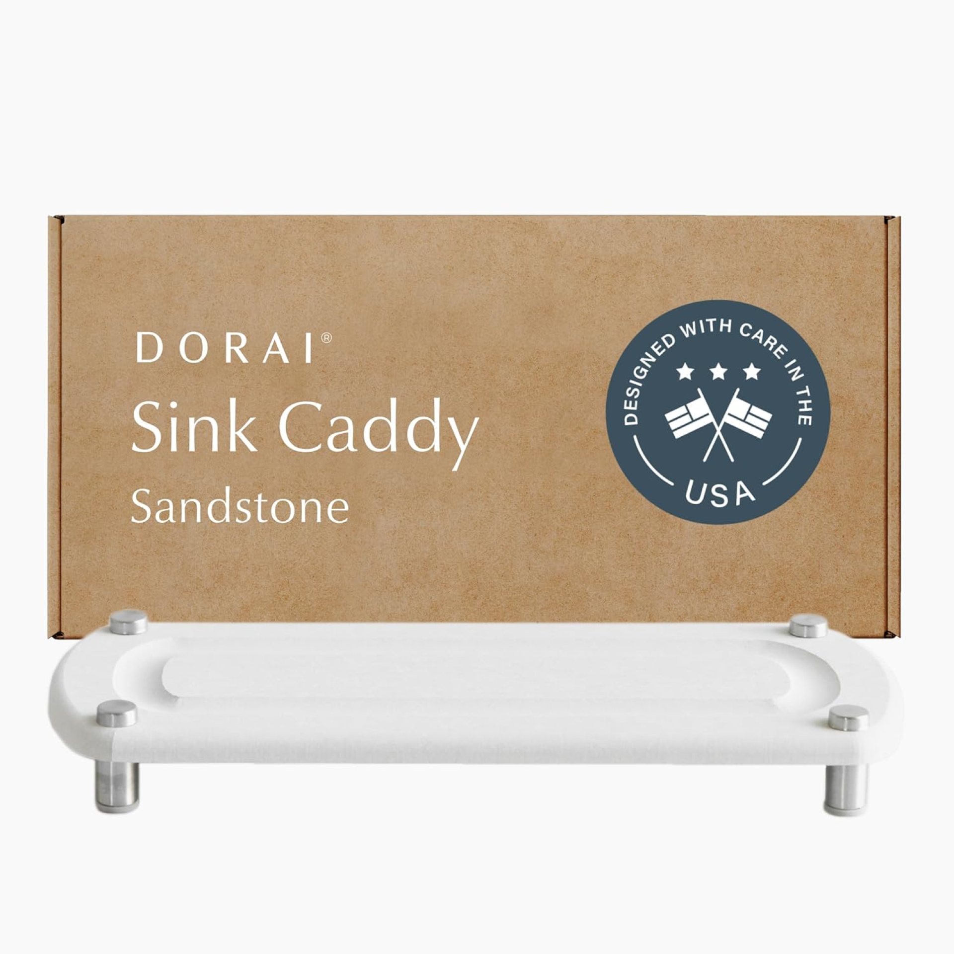 Dorai Home Sink Caddy – Water-Absorbing Stone Tray for Sink, Stainless Steel Feet, Fast-Drying, Sandstone Dorai Home Sink Caddy – Water-Absorbing Stone Tray for Sink, Stainless Steel Feet, Fast-Drying, Sandstone