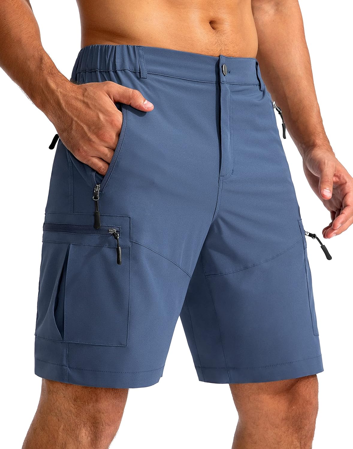 Pudolla Men’s Hiking Cargo Shorts 9″ Lightweight Outdoor Work Shorts for Men Travel Golf Camping Casual with 5 Zipper Pockets Pudolla Men’s Hiking Cargo Shorts 9″ Lightweight Outdoor Work Shorts for Men Travel Golf Camping Casual with 5 Zipper Pockets