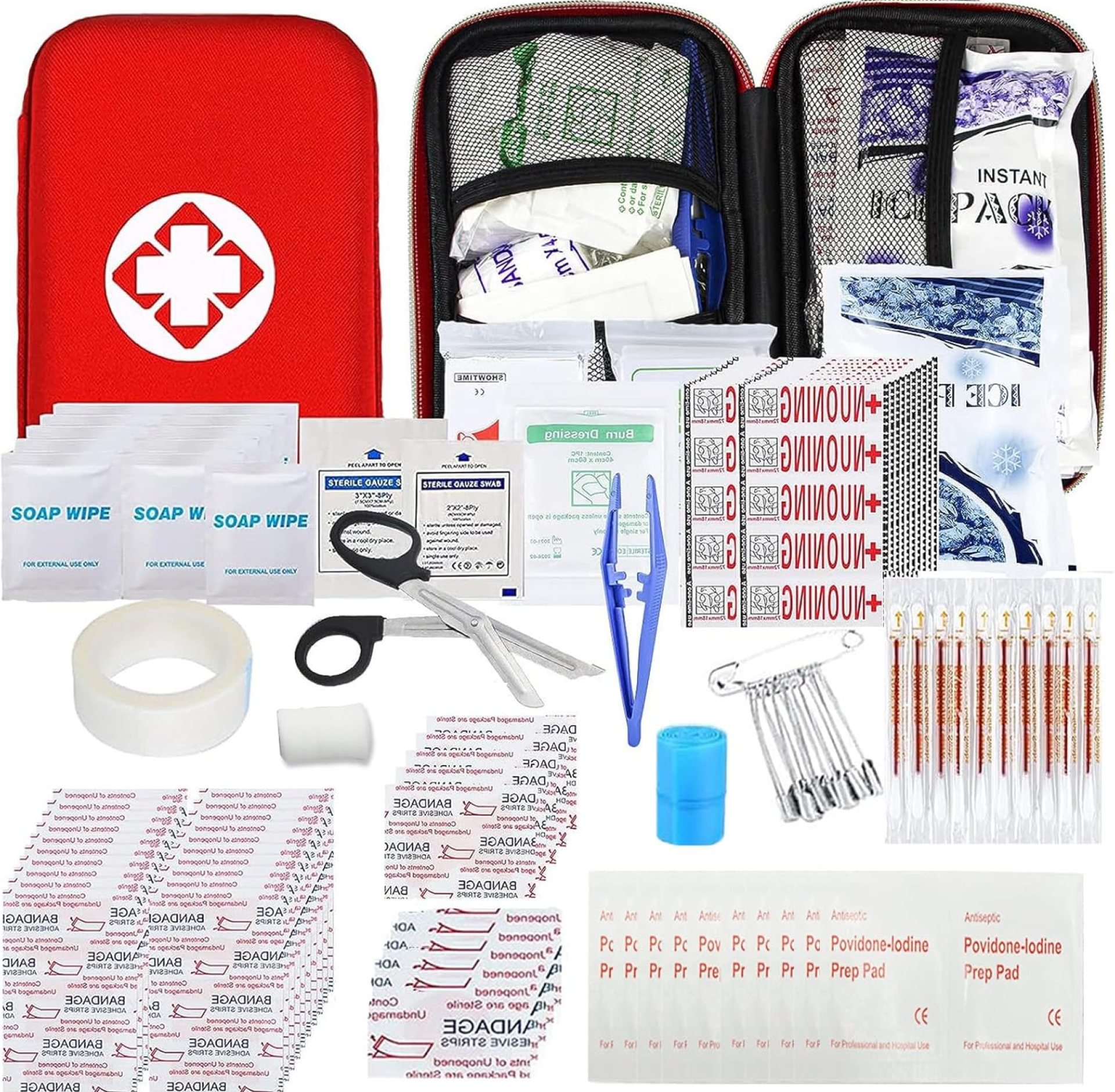Car First Aid Kits 275Pcs Survival Gear Home Travel Size Small Emergency Kit Tactical Hiking EVA Camping Essentials Backpack Sports Office Boat Urgent Accident Car First Aid Kits 275Pcs Survival Gear Home Travel Size Small Emergency Kit Tactical Hiking EVA Camping Essentials Backpack Sports Office Boat Urgent Accident