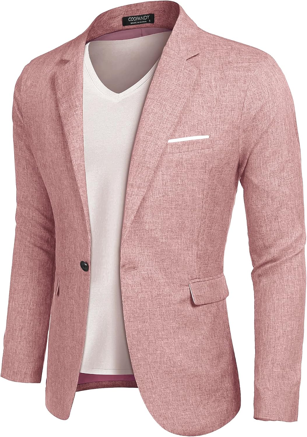 COOFANDY Men’s Casual Suit Blazer Jackets Lightweight Sports Coats One Button Linen Texture Jacket COOFANDY Men’s Casual Suit Blazer Jackets Lightweight Sports Coats One Button Linen Texture Jacket