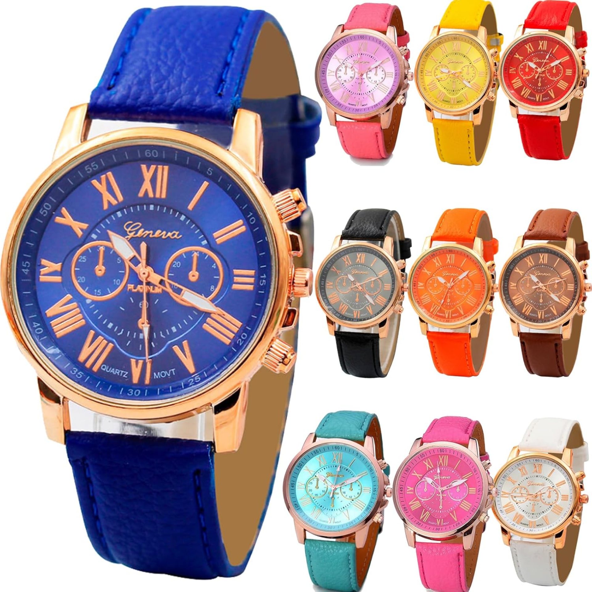 10 Pack Unisex Tally Style Silicone Watch Women Men Leather Belt Gold Sport Watch 10 Pack Unisex Tally Style Silicone Watch Women Men Leather Belt Gold Sport Watch