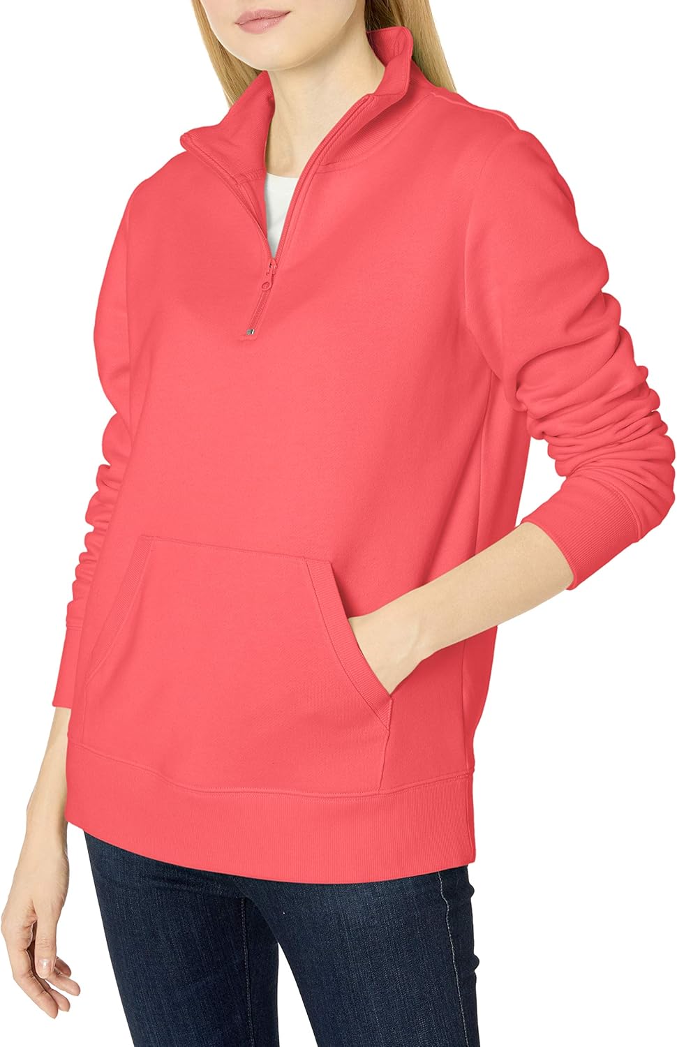 Amazon Essentials Women’s Long-Sleeve Fleece Quarter-Zip Top (Available in Plus Size) Amazon Essentials Women’s Long-Sleeve Fleece Quarter-Zip Top (Available in Plus Size)
