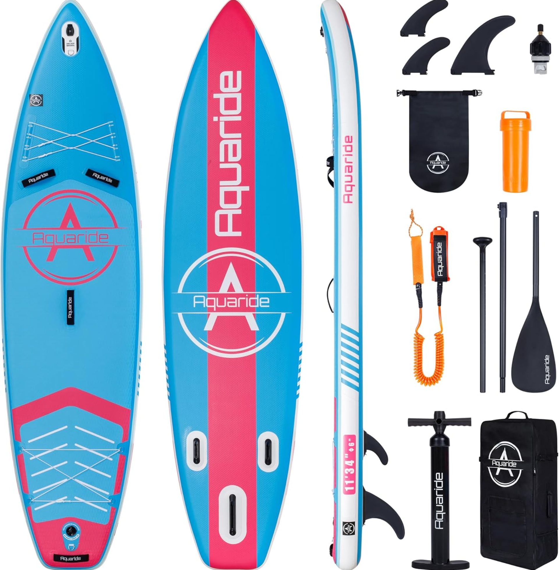 Inflatable Stand Up Paddle Board for Adults – Premium SUP Board Bundle for Men & Women – Comes with High-Performance Paddleboard Pump, Durable Fin & Useful Accessories Inflatable Stand Up Paddle Board for Adults – Premium SUP Board Bundle for Men & Women – Comes with High-Performance Paddleboard Pump, Durable Fin & Useful Accessories