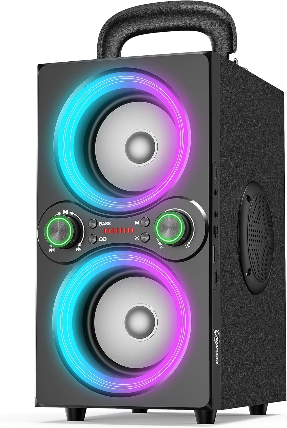 Bluetooth Speakers, 80W(Peak) Wireless TWS Portable Bluetooth Speaker, Beat-Driven Lights, 100dB Loud Stereo Speaker with BassUp, Speakers with Subwoofer for Outdoor, Party, Camping Bluetooth Speakers, 80W(Peak) Wireless TWS Portable Bluetooth Speaker, Beat-Driven Lights, 100dB Loud Stereo Speaker with BassUp, Speakers with Subwoofer for Outdoor, Party, Camping