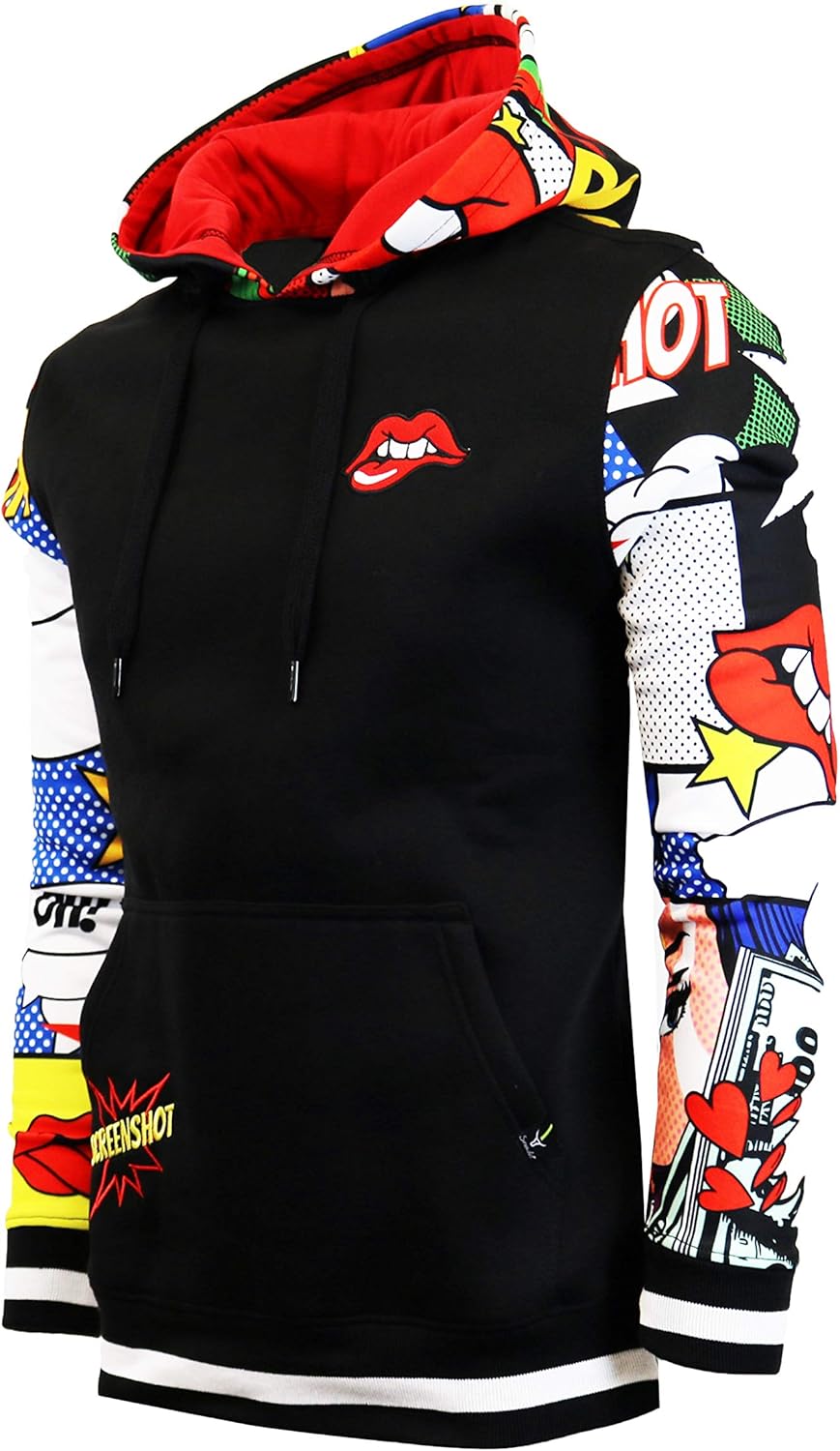SCREENSHOT Mens Urban Hip Hop Premium Fleece Hoodie – Modern Pullover NYC Street Fashion Urbanwear Hooded Sweatshirt SCREENSHOT Mens Urban Hip Hop Premium Fleece Hoodie – Modern Pullover NYC Street Fashion Urbanwear Hooded Sweatshirt