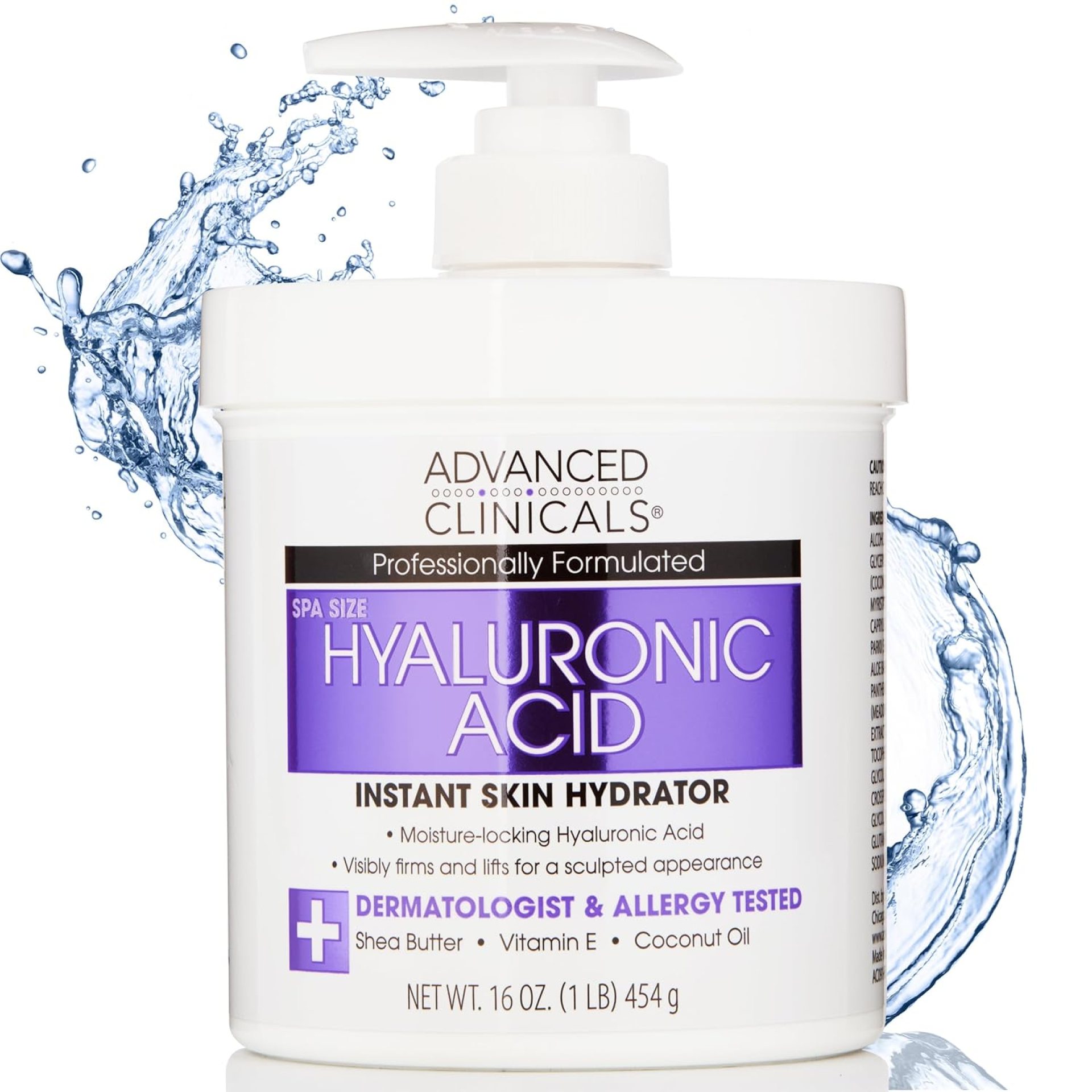 Advanced Clinicals Hyaluronic Acid Body Lotion & Face Moisturizer W/Vitamin E | Hydrating Firming Lotion Minimizes Look Of Wrinkles, Stretch Marks, & Crepey & Dry Skin | Skin Care Products, 16 Oz Advanced Clinicals Hyaluronic Acid Body Lotion & Face Moisturizer W/Vitamin E | Hydrating Firming Lotion Minimizes Look Of Wrinkles, Stretch Marks, & Crepey & Dry Skin | Skin Care Products, 16 Oz