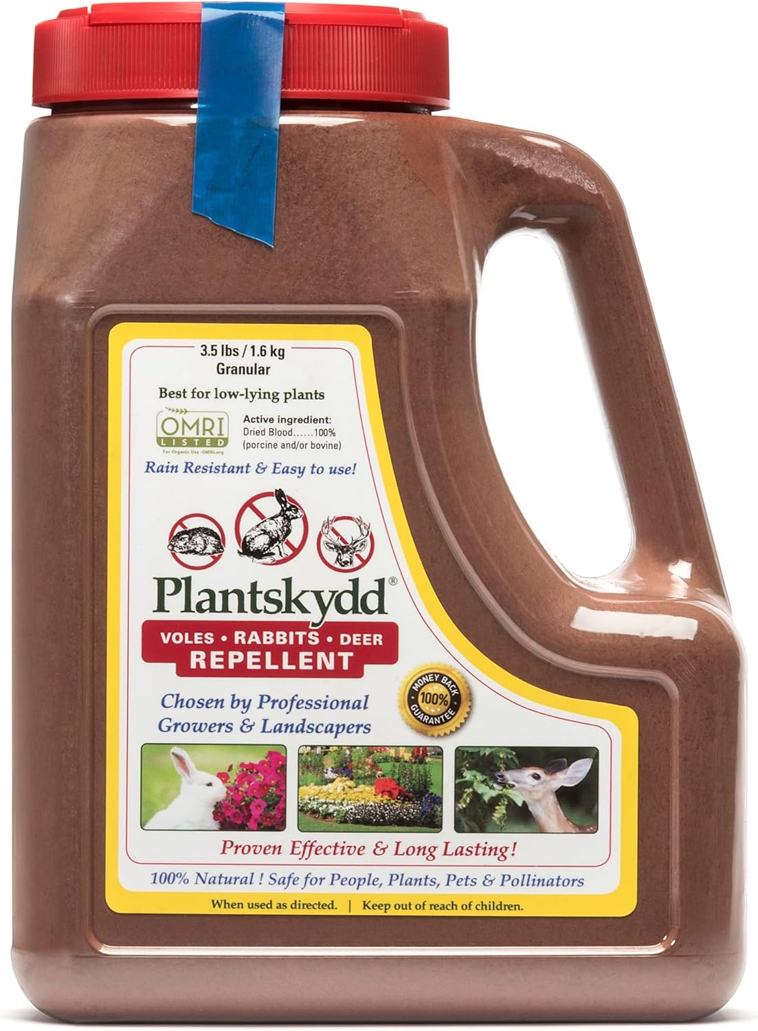 Plantskydd Animal Repellent – Repels Deer, Rabbits, Elk, Moose, Hares, Voles, Squirrels, Chipmunks and Other Herbivores; 3.5 LB Granular Shaker Jug (PS-VRD-3) Plantskydd Animal Repellent – Repels Deer, Rabbits, Elk, Moose, Hares, Voles, Squirrels, Chipmunks and Other Herbivores; 3.5 LB Granular Shaker Jug (PS-VRD-3)