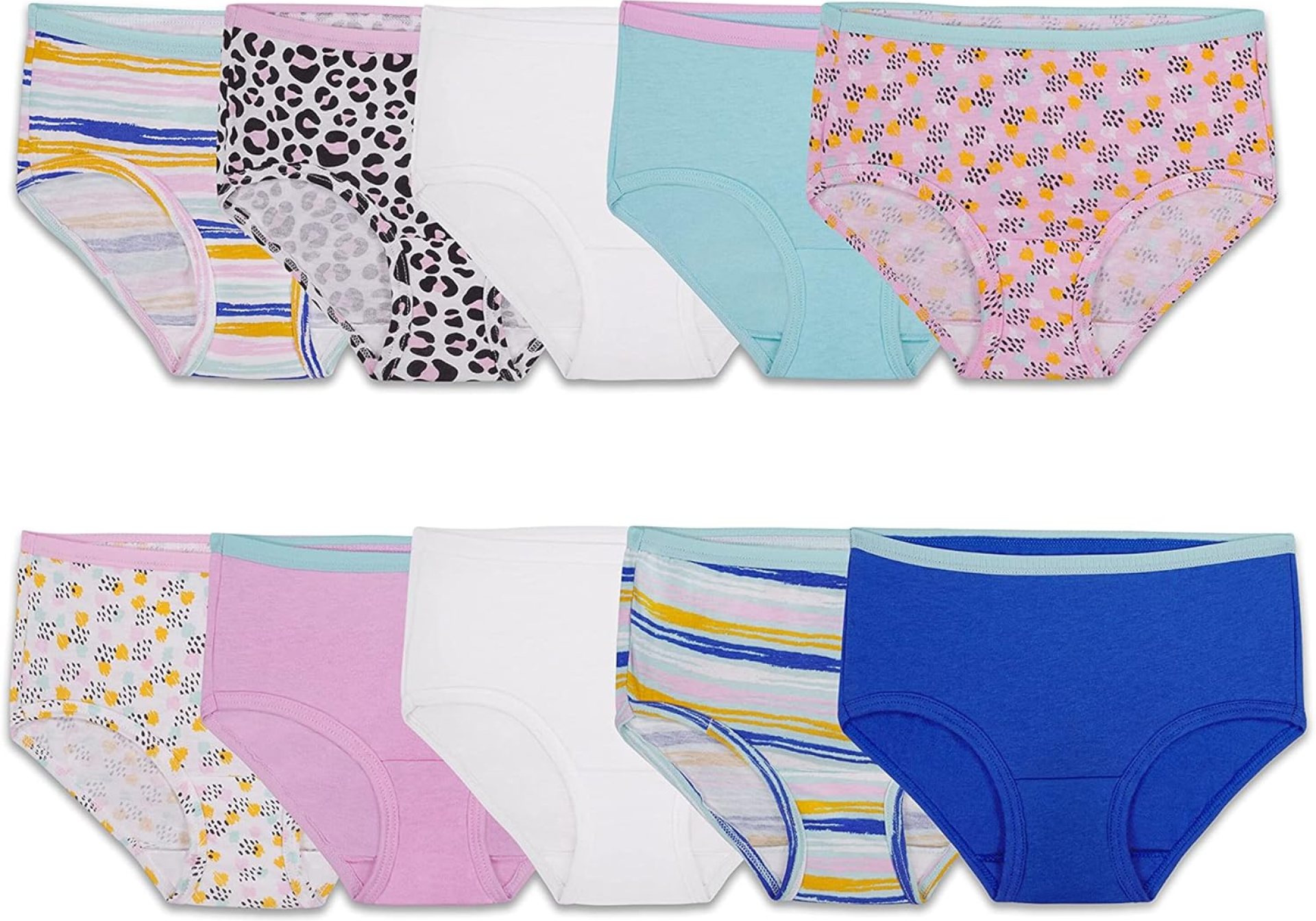 Fruit of the Loom Girls’ Cotton Brief Underwear, Multipack Fruit of the Loom Girls’ Cotton Brief Underwear, Multipack