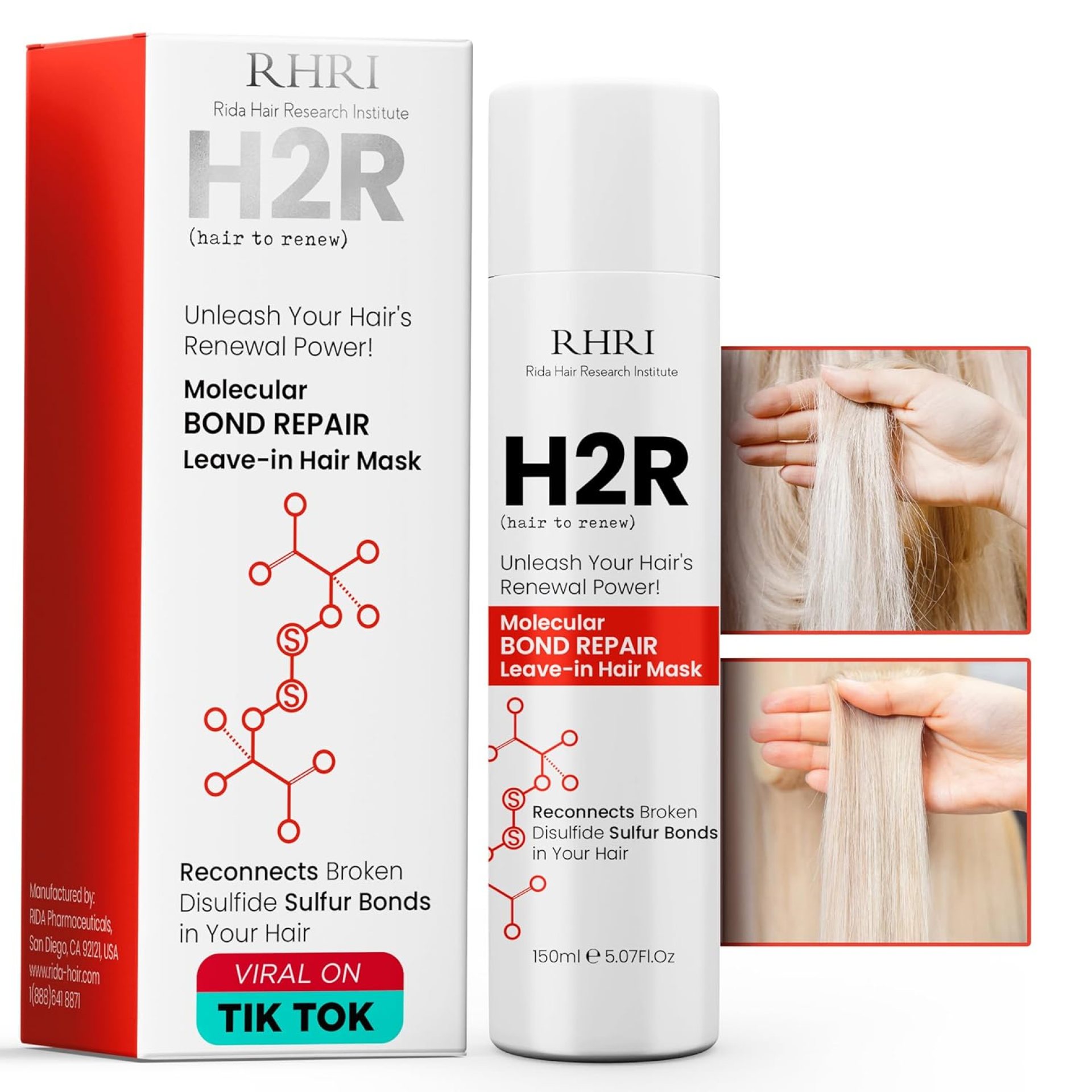 Hair Mask For Damaged Hair | Leave In Hair Mask | Molecular Bonding for Hair Growth, Thinning & Split Ends | Rapid Repair for Damage from Bleach, Chemicals & Heat | Frizz Control Hair Treatment Hair Mask For Damaged Hair | Leave In Hair Mask | Molecular Bonding for Hair Growth, Thinning & Split Ends | Rapid Repair for Damage from Bleach, Chemicals & Heat | Frizz Control Hair Treatment