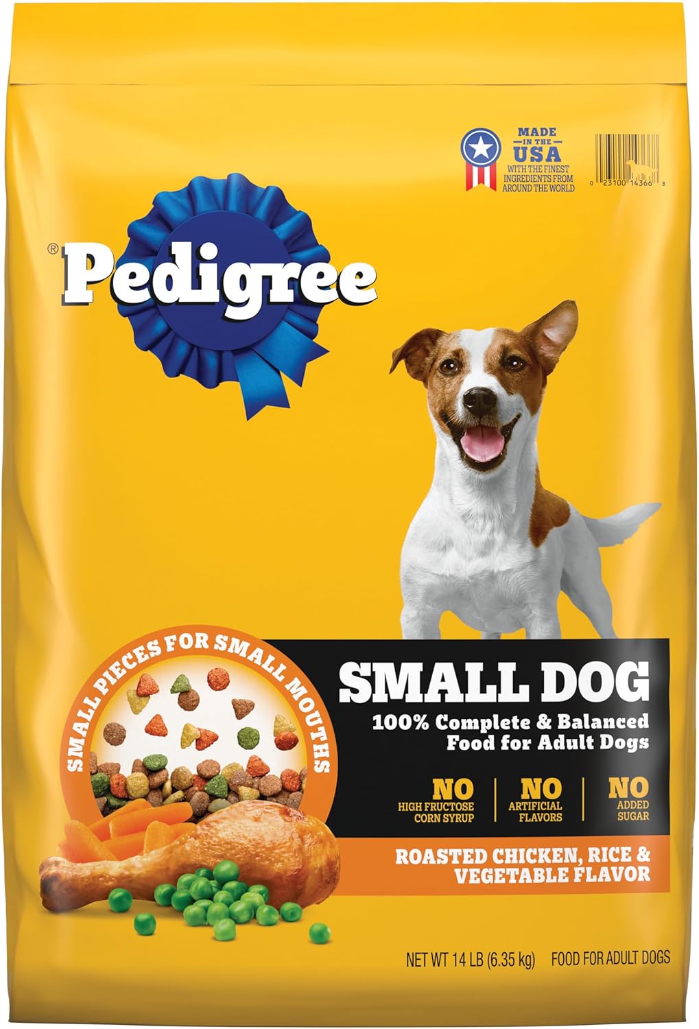 Pedigree Complete Nutrition Adult Small Dog Dry Dog Food, Roasted Chicken, Rice & Vegetable Flavor, 14 lb. Bag Pedigree Complete Nutrition Adult Small Dog Dry Dog Food, Roasted Chicken, Rice & Vegetable Flavor, 14 lb. Bag