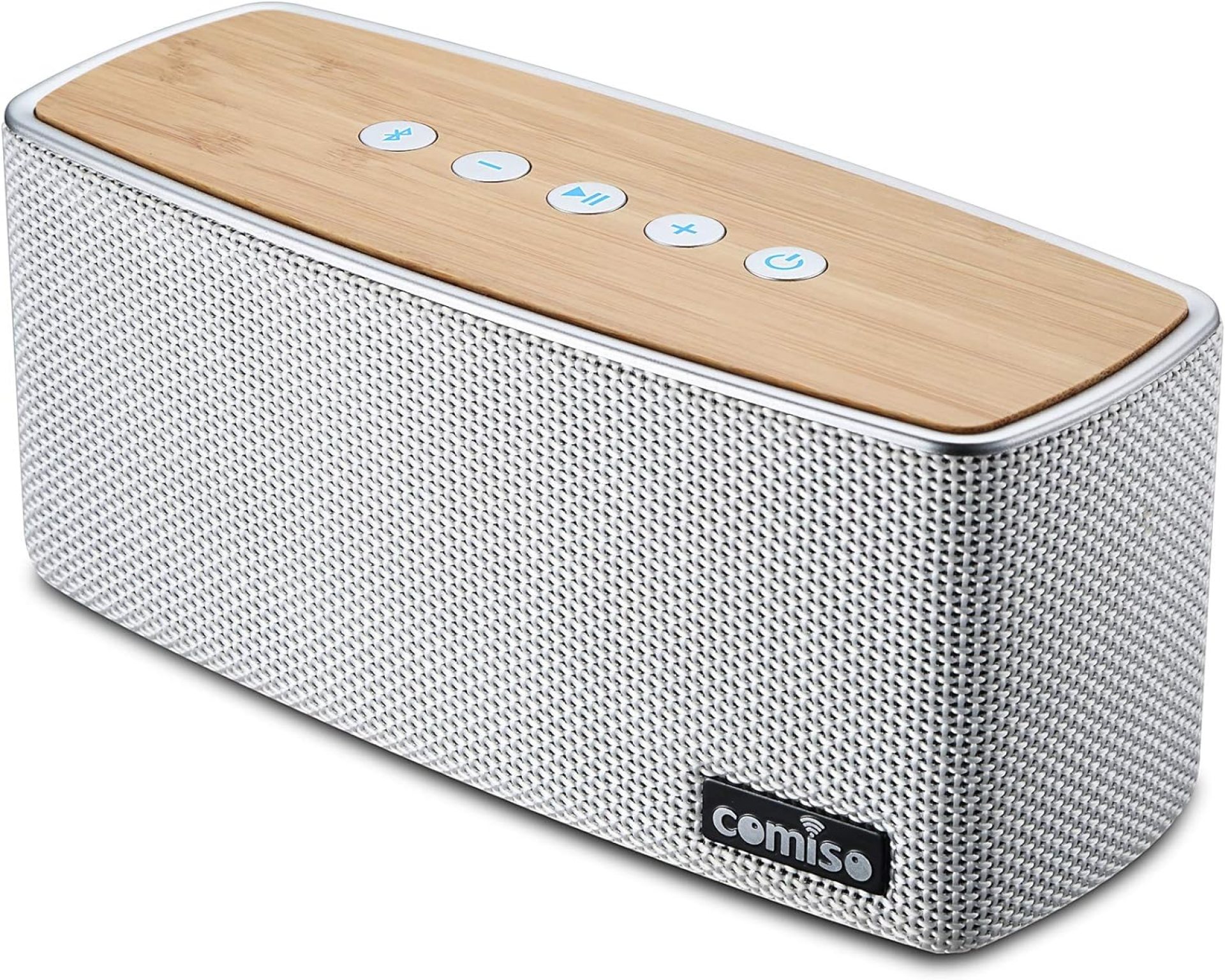 comiso Bluetooth Speakers, 20W Loud Wood Home Audio Outdoor Portable Wireless Speaker, Subwoofer Tweeters for Super Bass Stereo Sound Bluetooth 5.0 Handsfree 24H Playtime comiso Bluetooth Speakers, 20W Loud Wood Home Audio Outdoor Portable Wireless Speaker, Subwoofer Tweeters for Super Bass Stereo Sound Bluetooth 5.0 Handsfree 24H Playtime