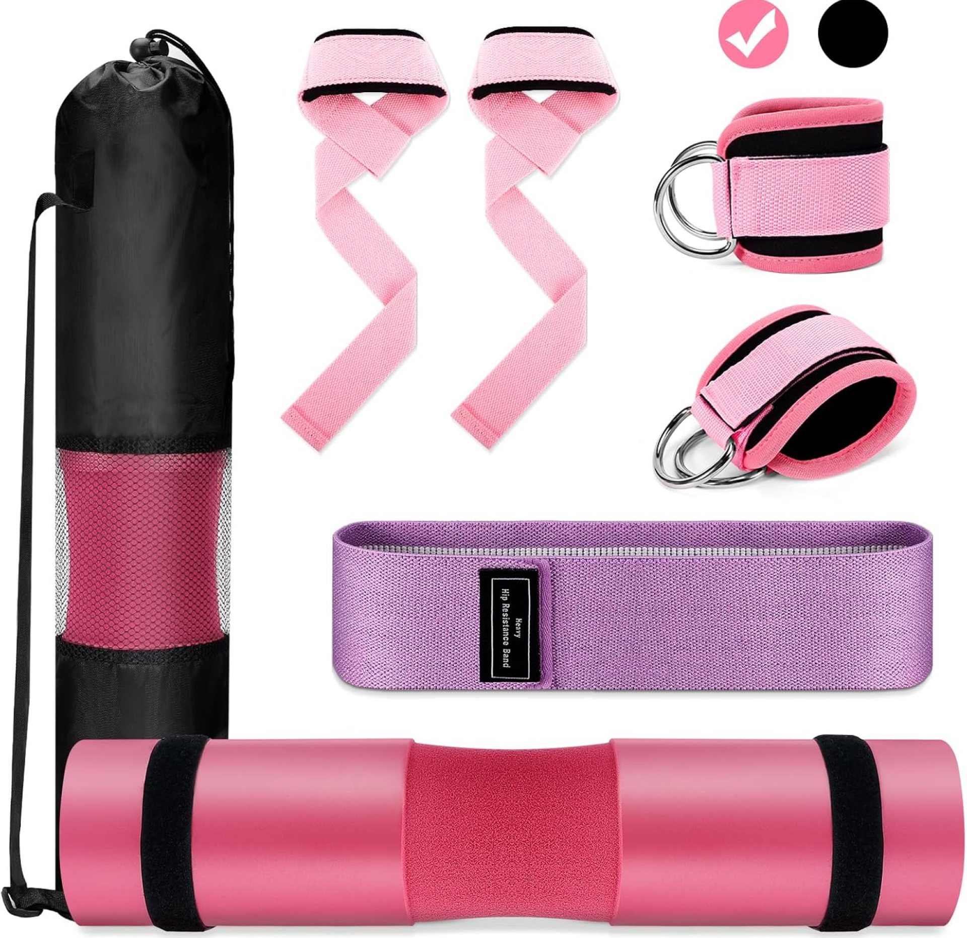 Gym Barbell Pad Set: Hip Thrusts Pad for Squats Weight Lifting Gym Equipment Accessories Gym Barbell Pad Set: Hip Thrusts Pad for Squats Weight Lifting Gym Equipment Accessories