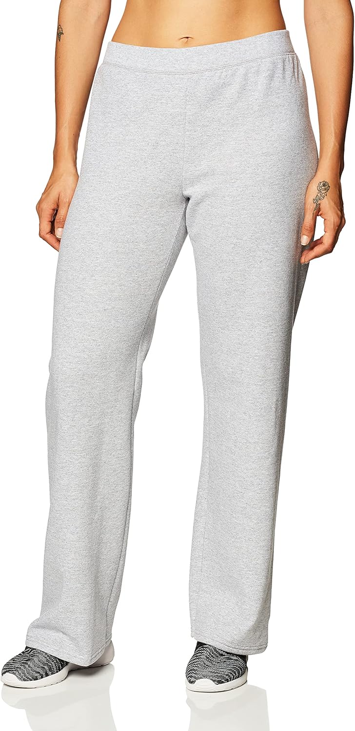 Hanes Women’s Sweatpants, EcoSmart Fleece Open Bottom Sweatpants for Women, Regular & Petite Sizes Hanes Women’s Sweatpants, EcoSmart Fleece Open Bottom Sweatpants for Women, Regular & Petite Sizes
