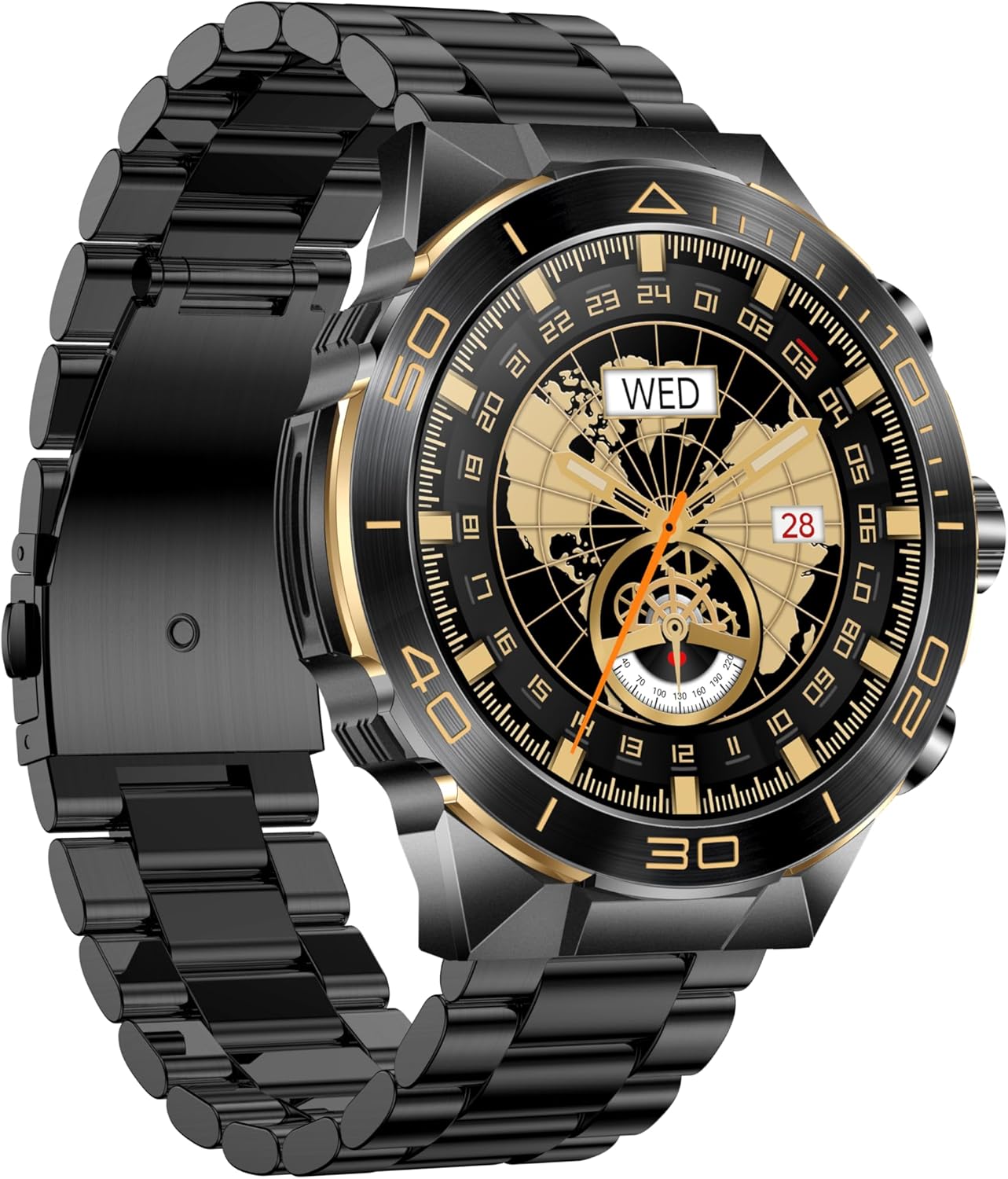Smart Watch for Men Answer/Make Call for Android iPhone, 1.43″ AMOLED HD Screen Mens Luxury Watch, 400mAh Heavy Duty Smartwatch Heart Rate Blood Oxygen Blood Pressure Sleep Monitor Pedometer, 2 Straps Smart Watch for Men Answer/Make Call for Android iPhone, 1.43″ AMOLED HD Screen Mens Luxury Watch, 400mAh Heavy Duty Smartwatch Heart Rate Blood Oxygen Blood Pressure Sleep Monitor Pedometer, 2 Straps