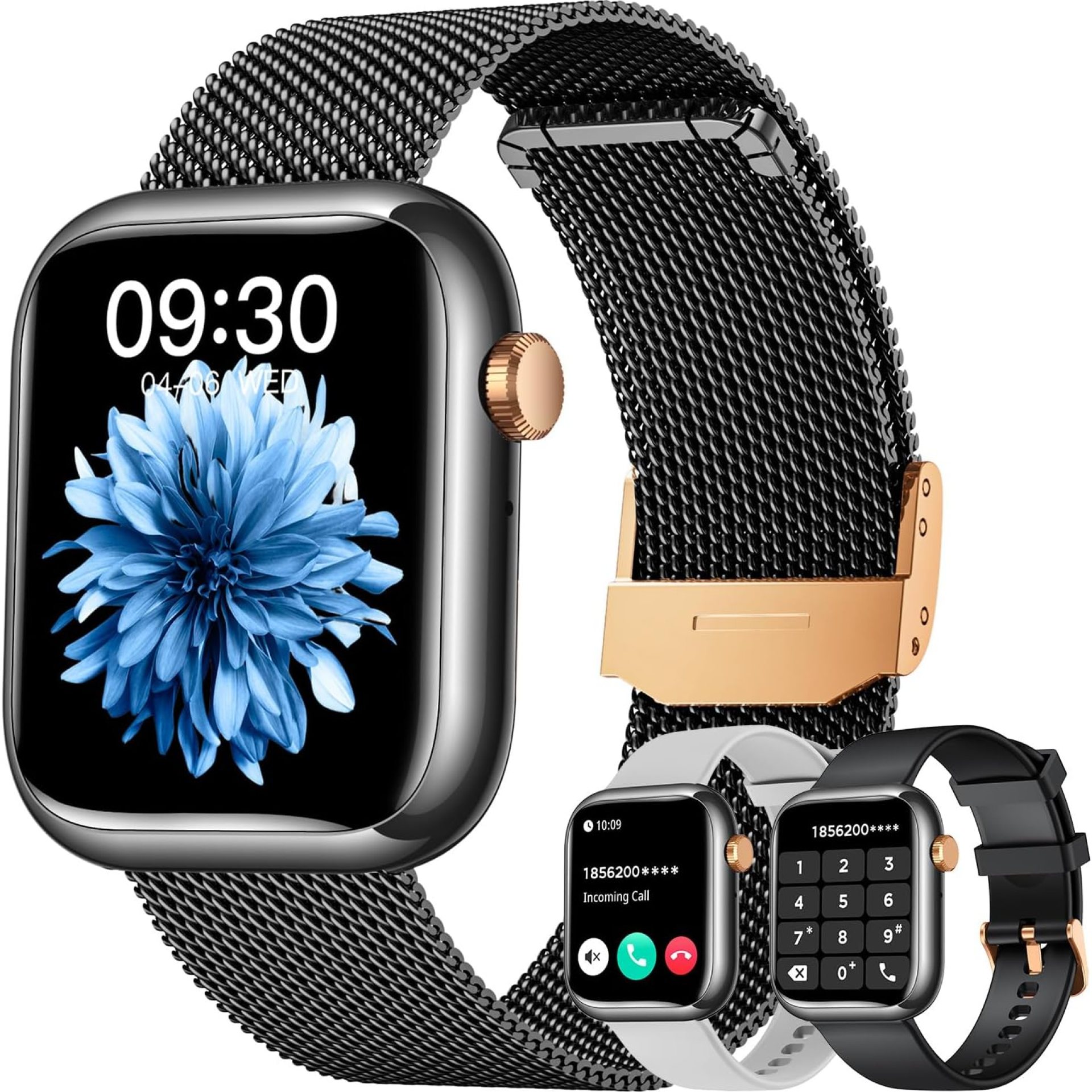 Smartwatch Women Men for Android Phones iOS: Black Smart Watches for Women Men Fitness Tracker 1.83″ Touchscreen Waterproof Smartwatches with Answer/Make Call Blood Pressure Heart Rate Sport Pedometer Smartwatch Women Men for Android Phones iOS: Black Smart Watches for Women Men Fitness Tracker 1.83″ Touchscreen Waterproof Smartwatches with Answer/Make Call Blood Pressure Heart Rate Sport Pedometer