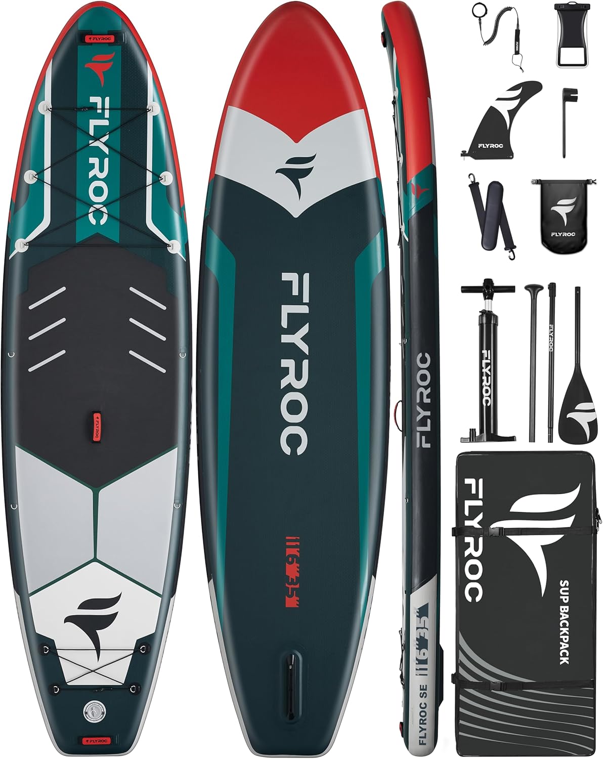 11’6×35” Extra Wide Inflatable Paddle Board, 450lb Capacity Stand Up Paddle Board for Adults (x3), Stable Inflatable SUP, All Skill Levels, 3 Handles, 100L Backpack, 3PCS Paddle, 5L Dry Bag 11’6×35” Extra Wide Inflatable Paddle Board, 450lb Capacity Stand Up Paddle Board for Adults (x3), Stable Inflatable SUP, All Skill Levels, 3 Handles, 100L Backpack, 3PCS Paddle, 5L Dry Bag