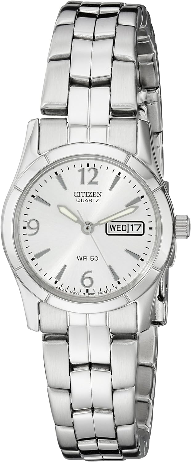 Citizen Quartz Womens Watch, Stainless Steel, Classic, Silver-Tone (Model: EQ0540-57A) Citizen Quartz Womens Watch, Stainless Steel, Classic, Silver-Tone (Model: EQ0540-57A)