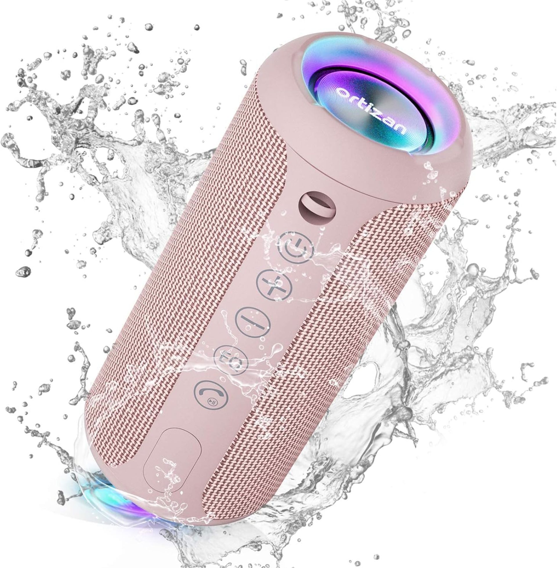 Ortizan Portable Bluetooth Speakers, IPX7 Waterproof Wireless Speaker with 24W Loud Stereo Sound, Deep Bass, Bluetooth 5.3, RGB Lights, Dual Pairing, 30H Playtime for Home, Outdoor, Party Ortizan Portable Bluetooth Speakers, IPX7 Waterproof Wireless Speaker with 24W Loud Stereo Sound, Deep Bass, Bluetooth 5.3, RGB Lights, Dual Pairing, 30H Playtime for Home, Outdoor, Party