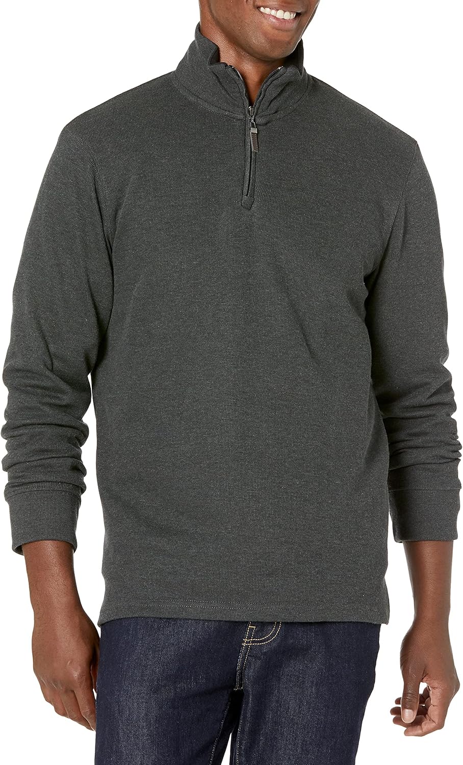 Amazon Essentials Men’s Quarter-Zip French Rib Sweater, Casual Wear Amazon Essentials Men’s Quarter-Zip French Rib Sweater, Casual Wear