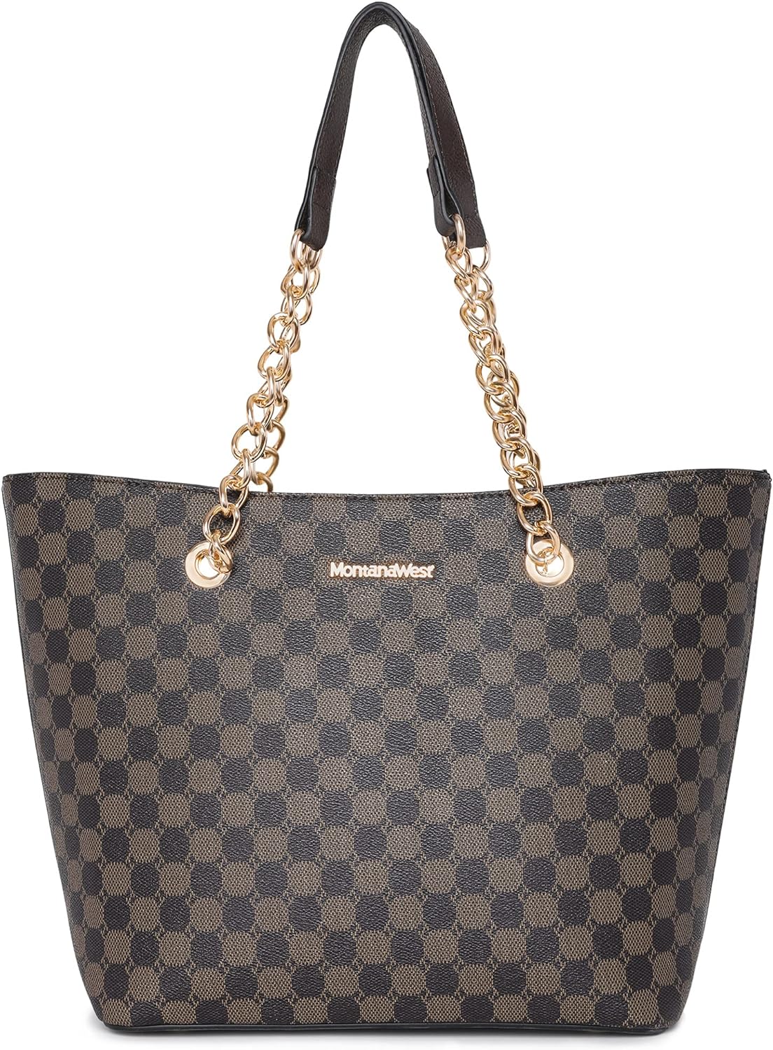 Montana West Tote Bag for Women Chain Top-handle Handbags Montana West Tote Bag for Women Chain Top-handle Handbags