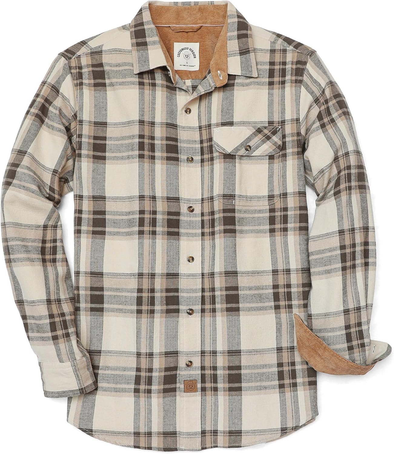 Dubinik® Mens Flannel Shirts Long Sleeve Flannel Shirt for Men Casual Button Down Brushed 100% Cotton Shirt Dubinik® Mens Flannel Shirts Long Sleeve Flannel Shirt for Men Casual Button Down Brushed 100% Cotton Shirt