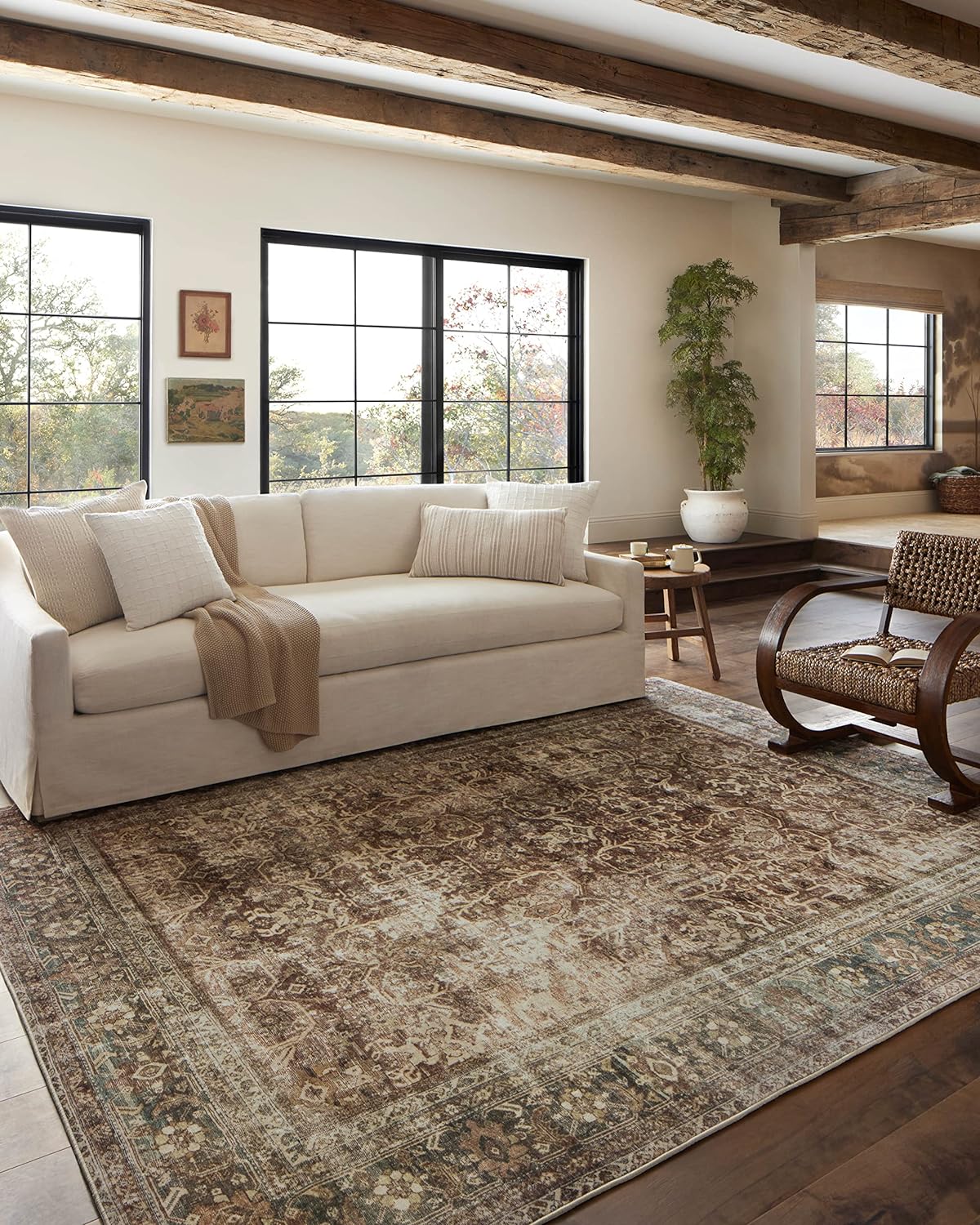 Loloi Magnolia Home by Joanna Gaines Sinclair Collection SIN-01 Rust/Lagoon 2′-3″ x 3′-9″, .25″ Pile Height, Machine Washable, Accent Rug Loloi Magnolia Home by Joanna Gaines Sinclair Collection SIN-01 Rust/Lagoon 2′-3″ x 3′-9″, .25″ Pile Height, Machine Washable, Accent Rug