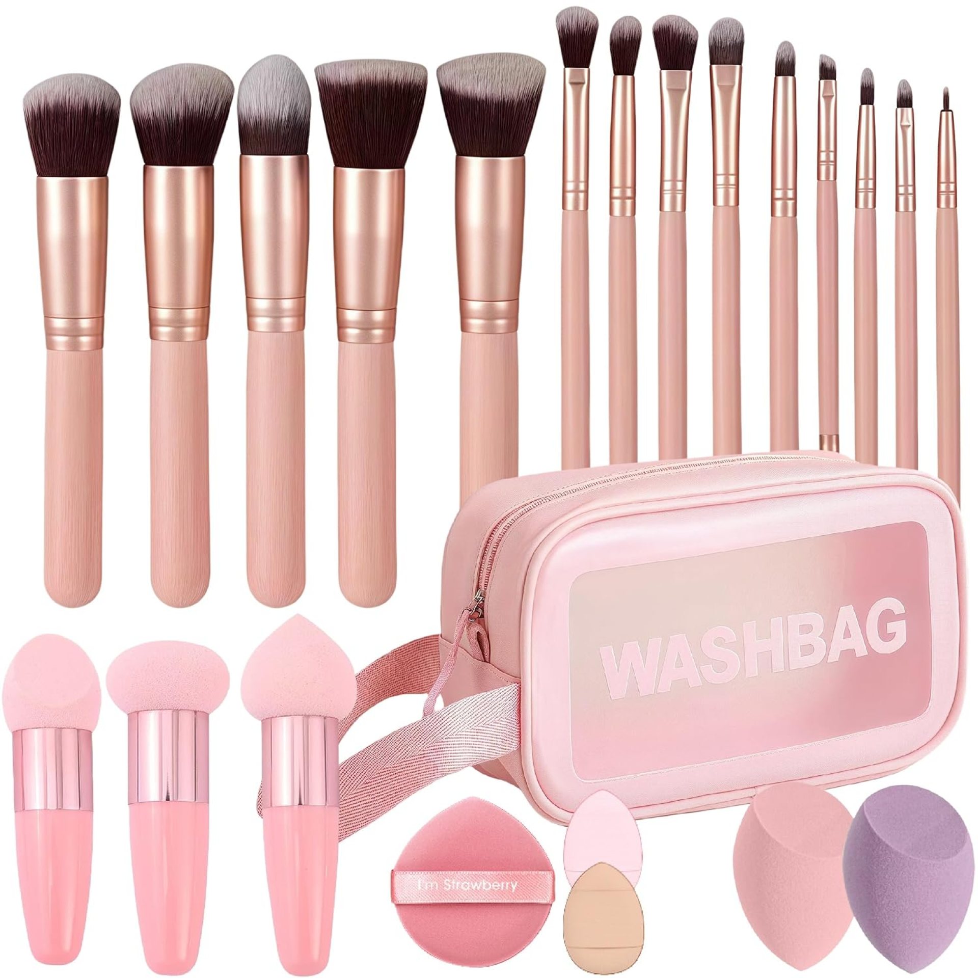 Makeup Brushes Pink wooden Makeup Brushes,14pcs make up brushes for girls Set Premium Synthetic Foundation Brushes Blending Face Powder Eye Shadow Concealer Make Up Brushes Tool Storage Bag (pink) Makeup Brushes Pink wooden Makeup Brushes,14pcs make up brushes for girls Set Premium Synthetic Foundation Brushes Blending Face Powder Eye Shadow Concealer Make Up Brushes Tool Storage Bag (pink)