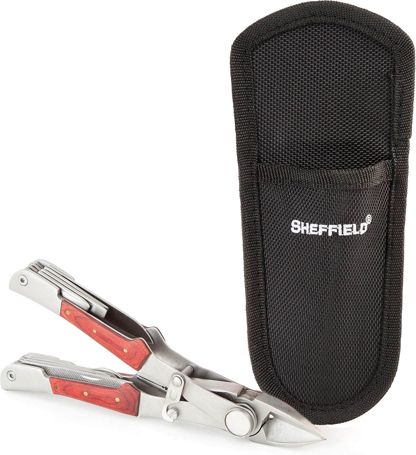 Sheffield 12704 Dual Head 15-In-1 Multi Tool, Perfect Camping Gadgets for Backpacking, EDC, hiking survival kit & more Sheffield 12704 Dual Head 15-In-1 Multi Tool, Perfect Camping Gadgets for Backpacking, EDC, hiking survival kit & more
