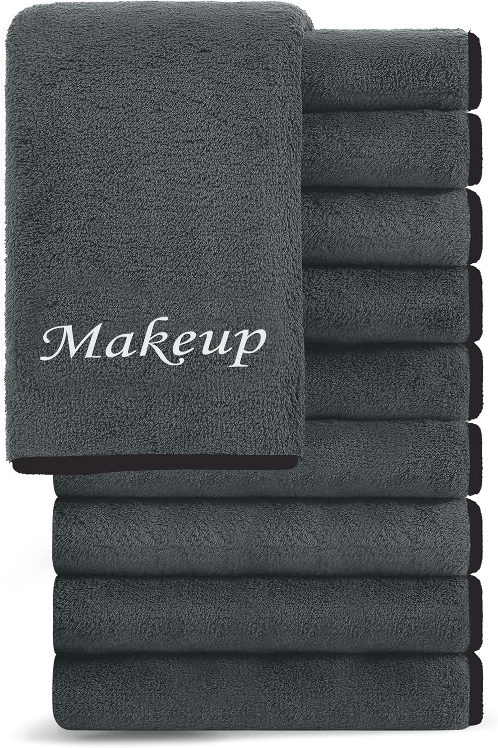 Cosy Family 10 Pack Makeup Remover Wash Cloths – Soft Microfiber Fingertip Facial Cleansing Cloths for Hand and Make Up, 12 x 12 in, Black Grey Cosy Family 10 Pack Makeup Remover Wash Cloths – Soft Microfiber Fingertip Facial Cleansing Cloths for Hand and Make Up, 12 x 12 in, Black Grey