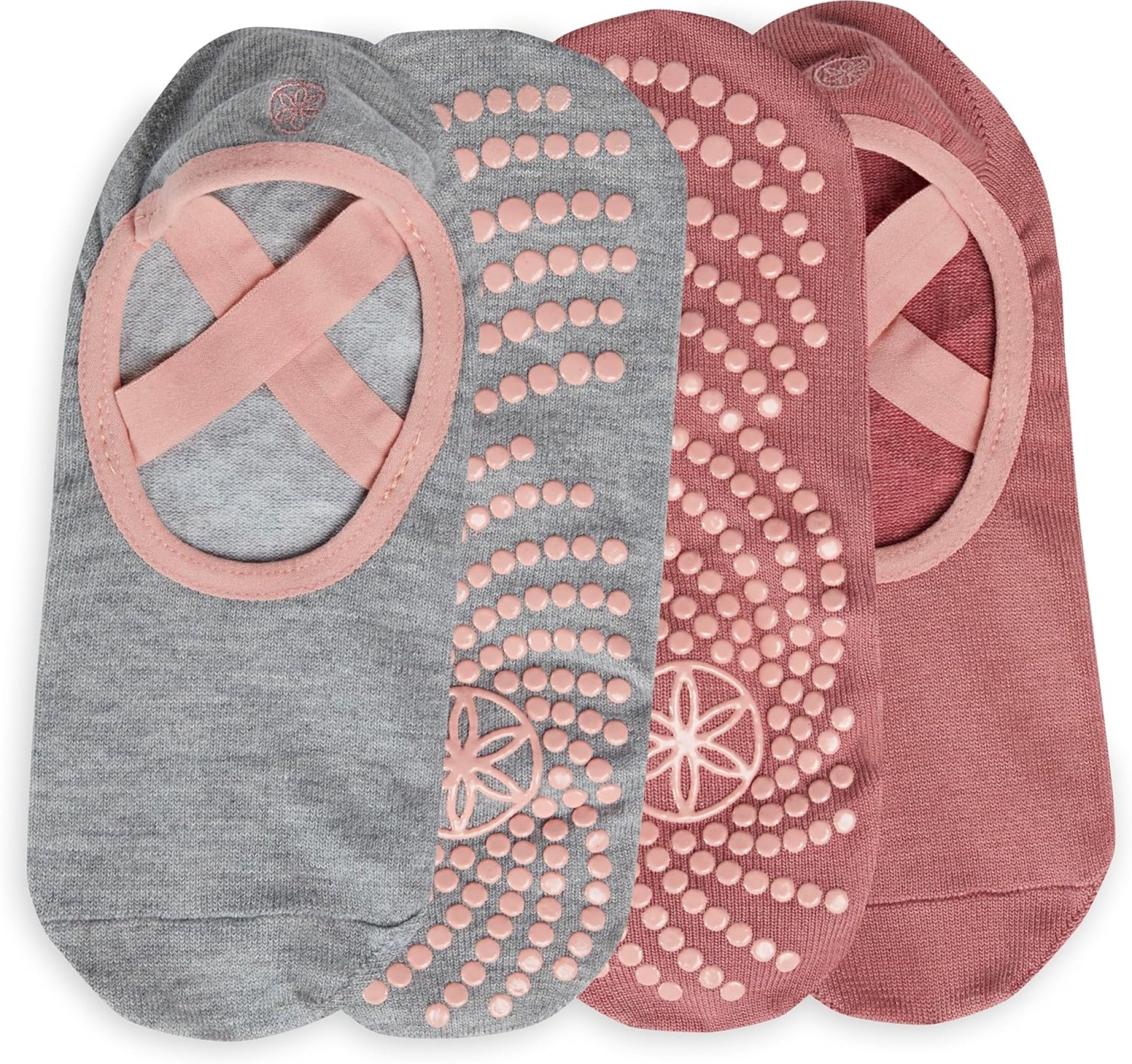 Gaiam Grippy Studio Yoga Socks for Extra Grip in Standard or Hot Yoga, Barre, Pilates, Ballet or at Home for Added Balance and Stability Gaiam Grippy Studio Yoga Socks for Extra Grip in Standard or Hot Yoga, Barre, Pilates, Ballet or at Home for Added Balance and Stability