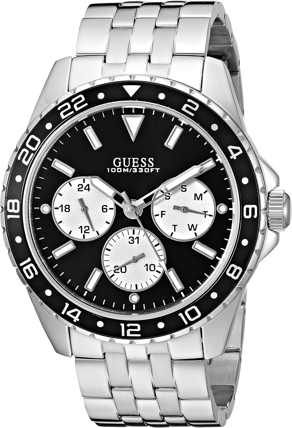 Guess Men’s Analog Watch with Stainless Steel Strap Guess Men’s Analog Watch with Stainless Steel Strap