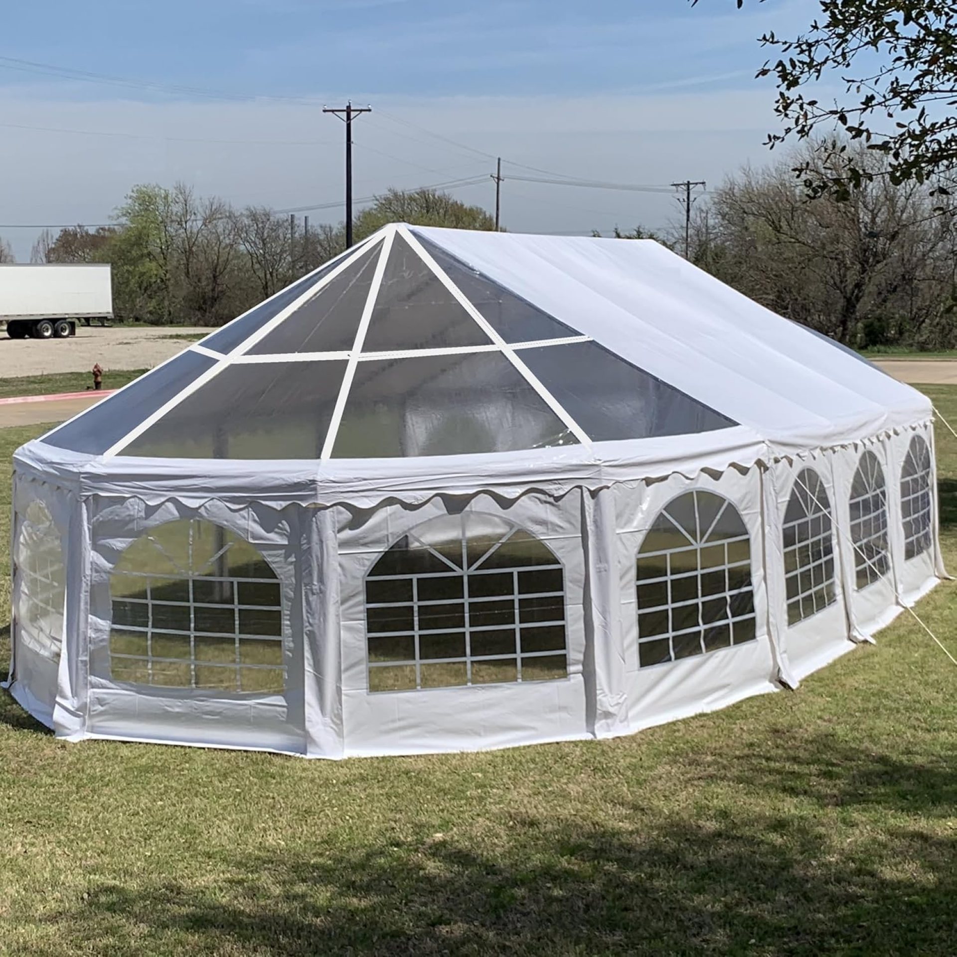 DELTA 40’x21′ PVC Marquee Tents for Parties, Large Party Tent, Outdoor Wedding Tent, Heavy Duty Fire Retardard Waterproof Canopy, Carpas para Fiestas,Outdoor Event + 6 Storage Bags DELTA 40’x21′ PVC Marquee Tents for Parties, Large Party Tent, Outdoor Wedding Tent, Heavy Duty Fire Retardard Waterproof Canopy, Carpas para Fiestas,Outdoor Event + 6 Storage Bags