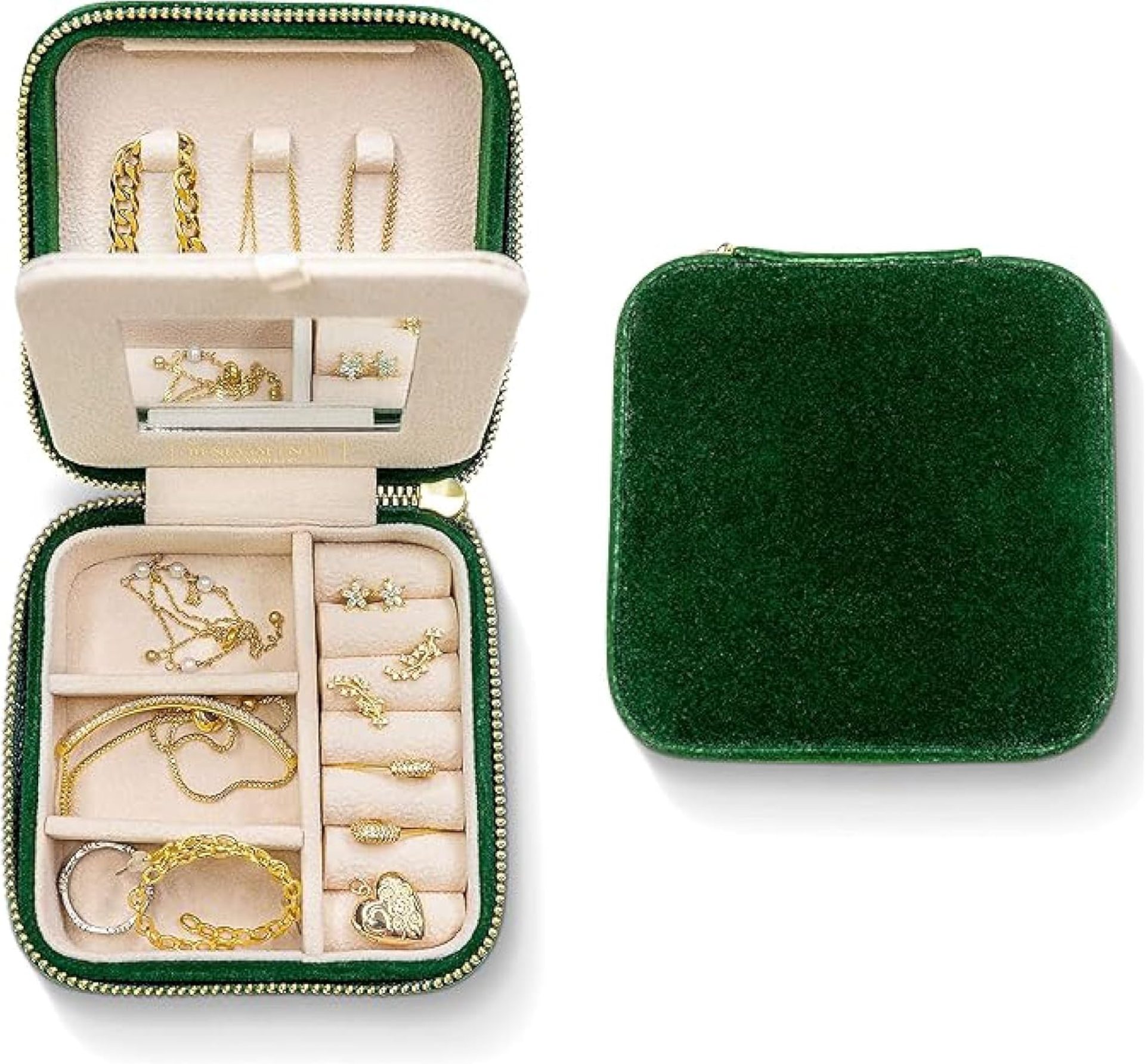 Benevolence LA Plush Velvet Jewelry Box | Travel Jewelry Case Organizer with Mirror | Featured in Oprah’s Favorite Things | Best Gifts For Daughter, Girlfriend, Mom | Gifts For Her – Emerald Benevolence LA Plush Velvet Jewelry Box | Travel Jewelry Case Organizer with Mirror | Featured in Oprah’s Favorite Things | Best Gifts For Daughter, Girlfriend, Mom | Gifts For Her – Emerald