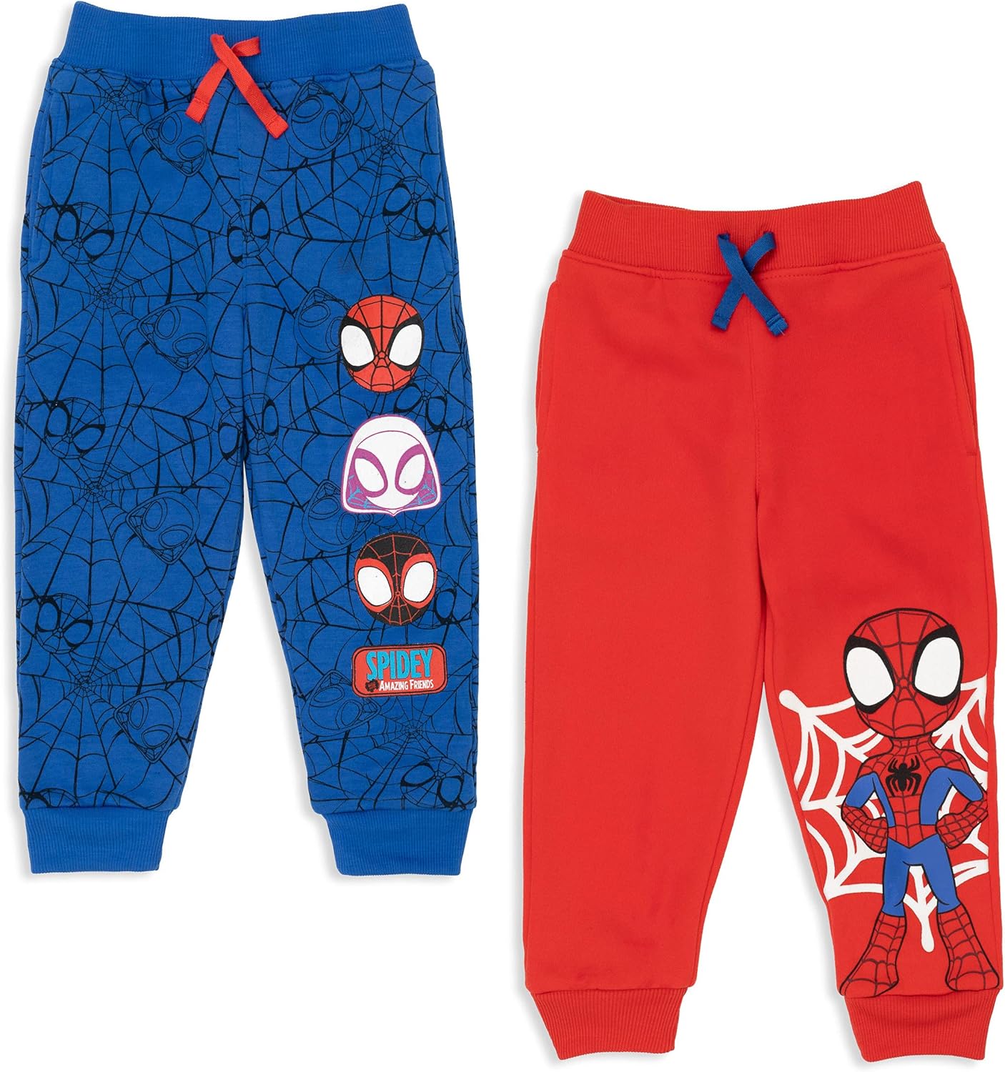 Marvel Spidey and His Amazing Friends Toddler/Little Boys Fleece 2 Pack Jogger Pants Marvel Spidey and His Amazing Friends Toddler/Little Boys Fleece 2 Pack Jogger Pants