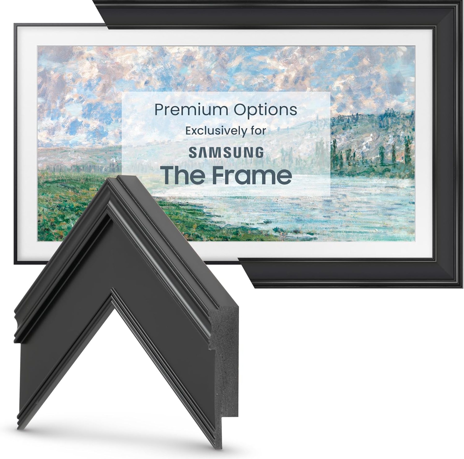 Frame My TV Deco TV Frames – Black Smart Frame Compatible ONLY with Samsung The Frame TV and Pro (32″, Fits 2021-2025) Frame My TV Deco TV Frames – Black Smart Frame Compatible ONLY with Samsung The Frame TV and Pro (32″, Fits 2021-2025)