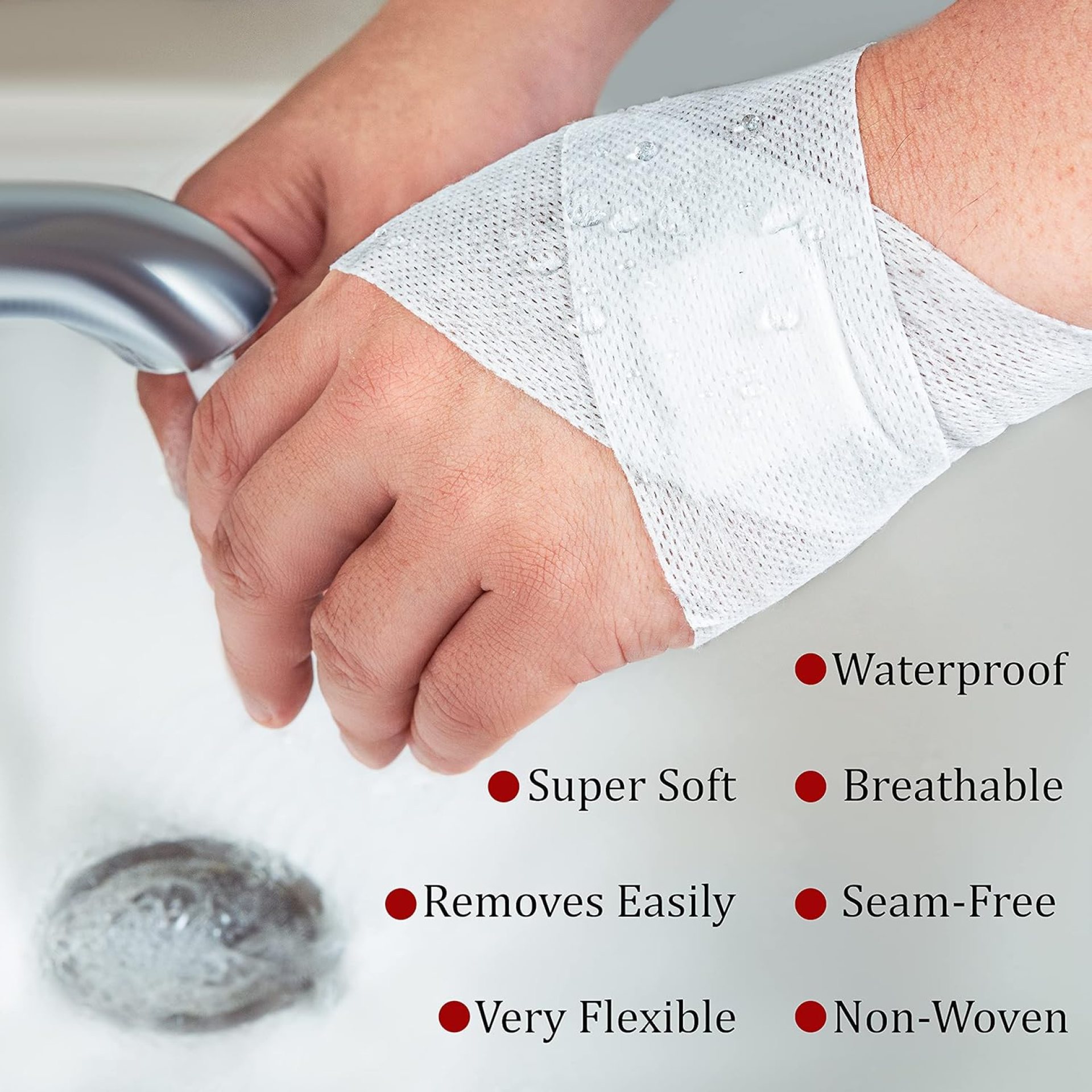 Dressing Retention Tape – 2″ x 11yd, 2 Rolls Premium Non-Woven Hypoallergenic Cloth – Secure and Gentle Adhesive for Wound Dressings – Latex-Free and Versatile for Sensitive Skin Care – HEALQU Dressing Retention Tape – 2″ x 11yd, 2 Rolls Premium Non-Woven Hypoallergenic Cloth – Secure and Gentle Adhesive for Wound Dressings – Latex-Free and Versatile for Sensitive Skin Care – HEALQU
