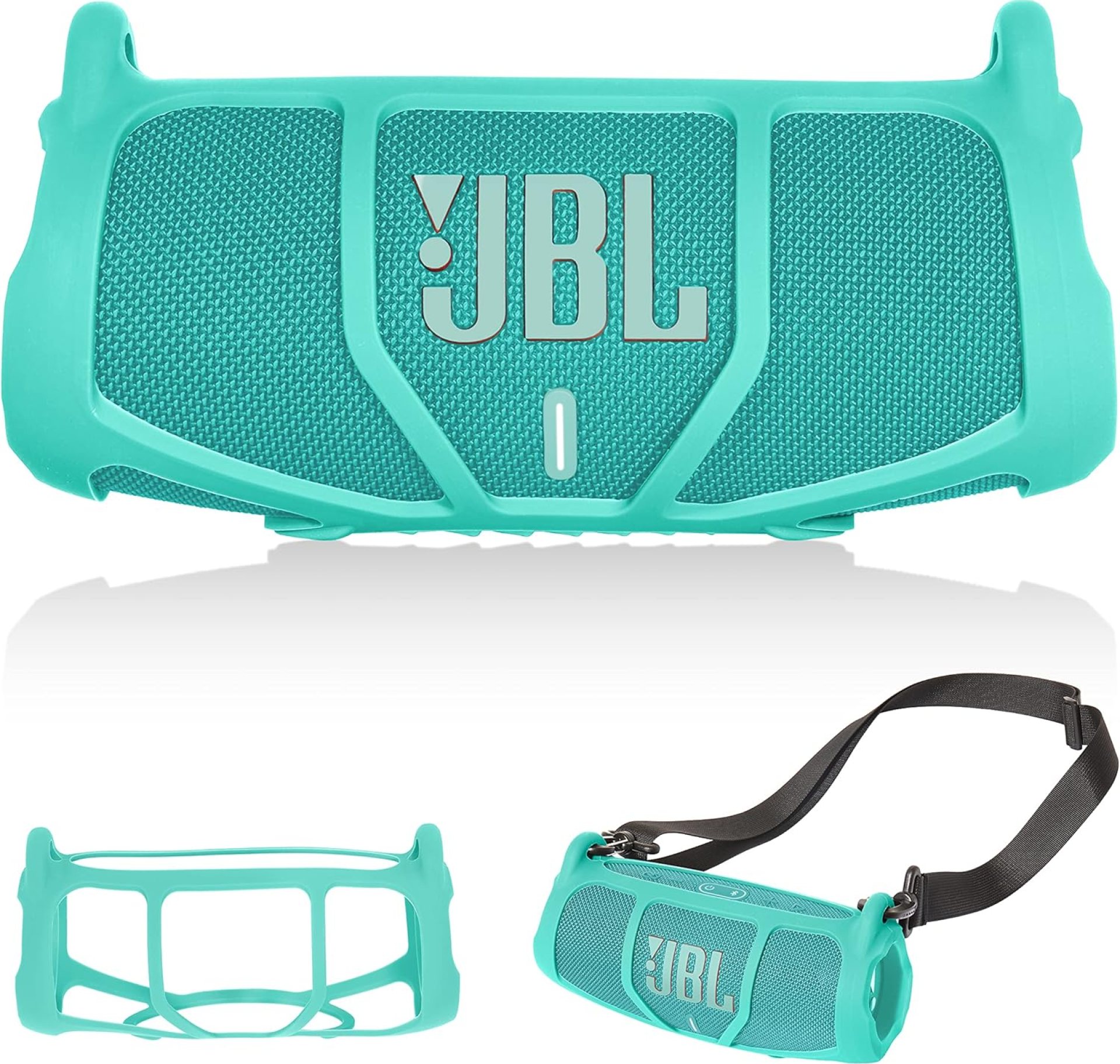 GETGEAR Silicone Cover Sleeve for JBL Charge 5 – Portable Bluetooth Speaker, Featured Design with More Protection, Best Matching in Shape and Color (Mint) GETGEAR Silicone Cover Sleeve for JBL Charge 5 – Portable Bluetooth Speaker, Featured Design with More Protection, Best Matching in Shape and Color (Mint)