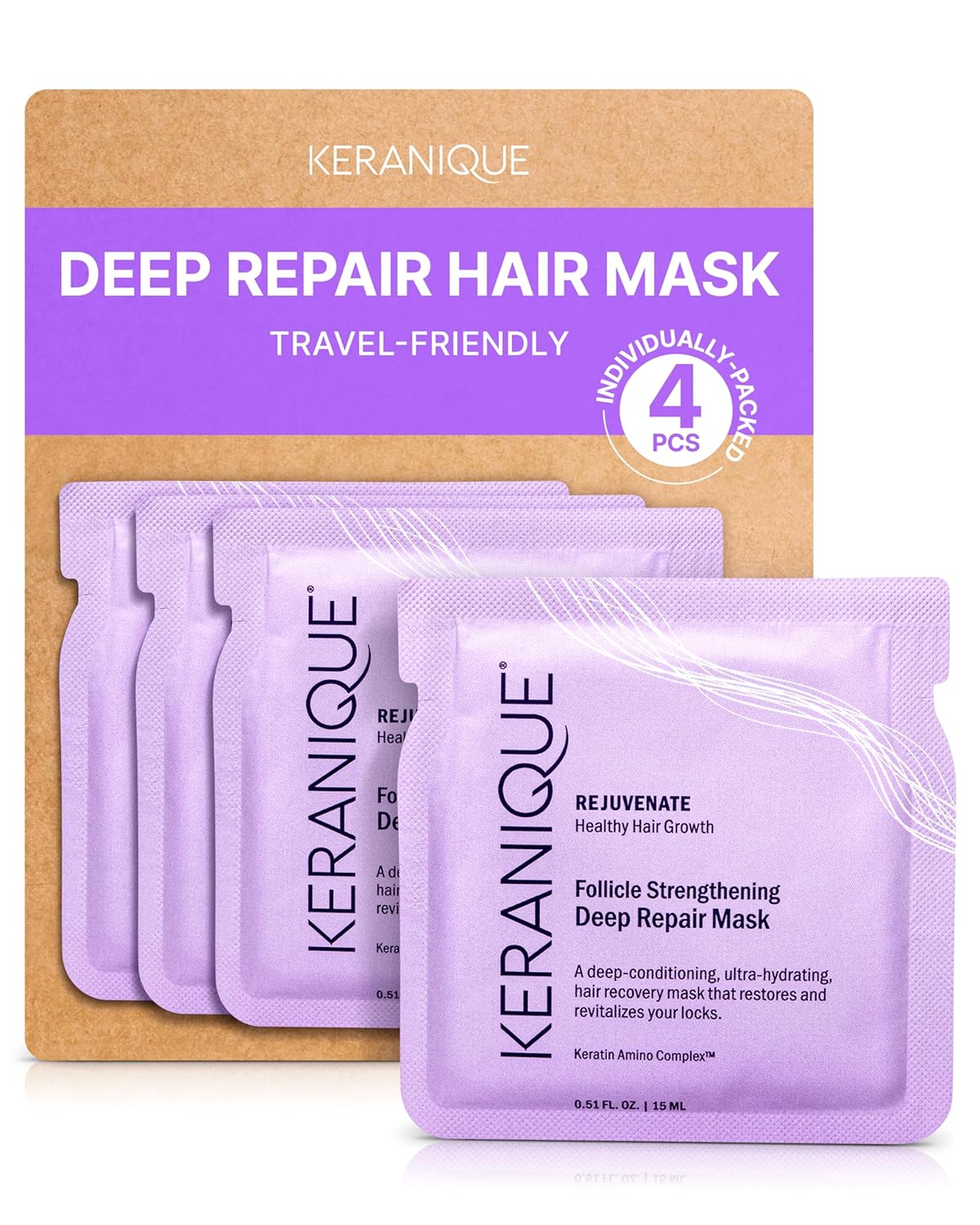 Keranique Hair Mask – Deep Repair and Intense Hydration for Damaged, Dry, Fine Hair with Keratin Protein Keranique Hair Mask – Deep Repair and Intense Hydration for Damaged, Dry, Fine Hair with Keratin Protein